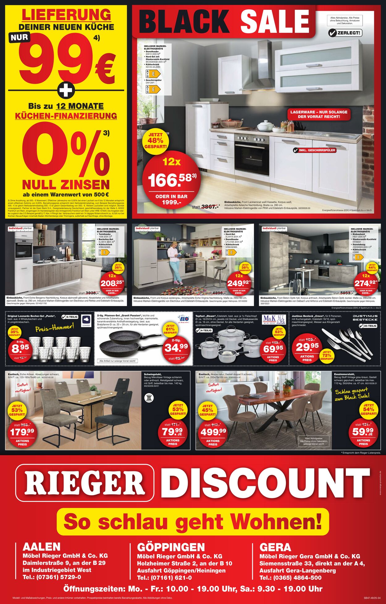 Prospekt Möbel Rieger 24.11.2025 - 01.12.2025
