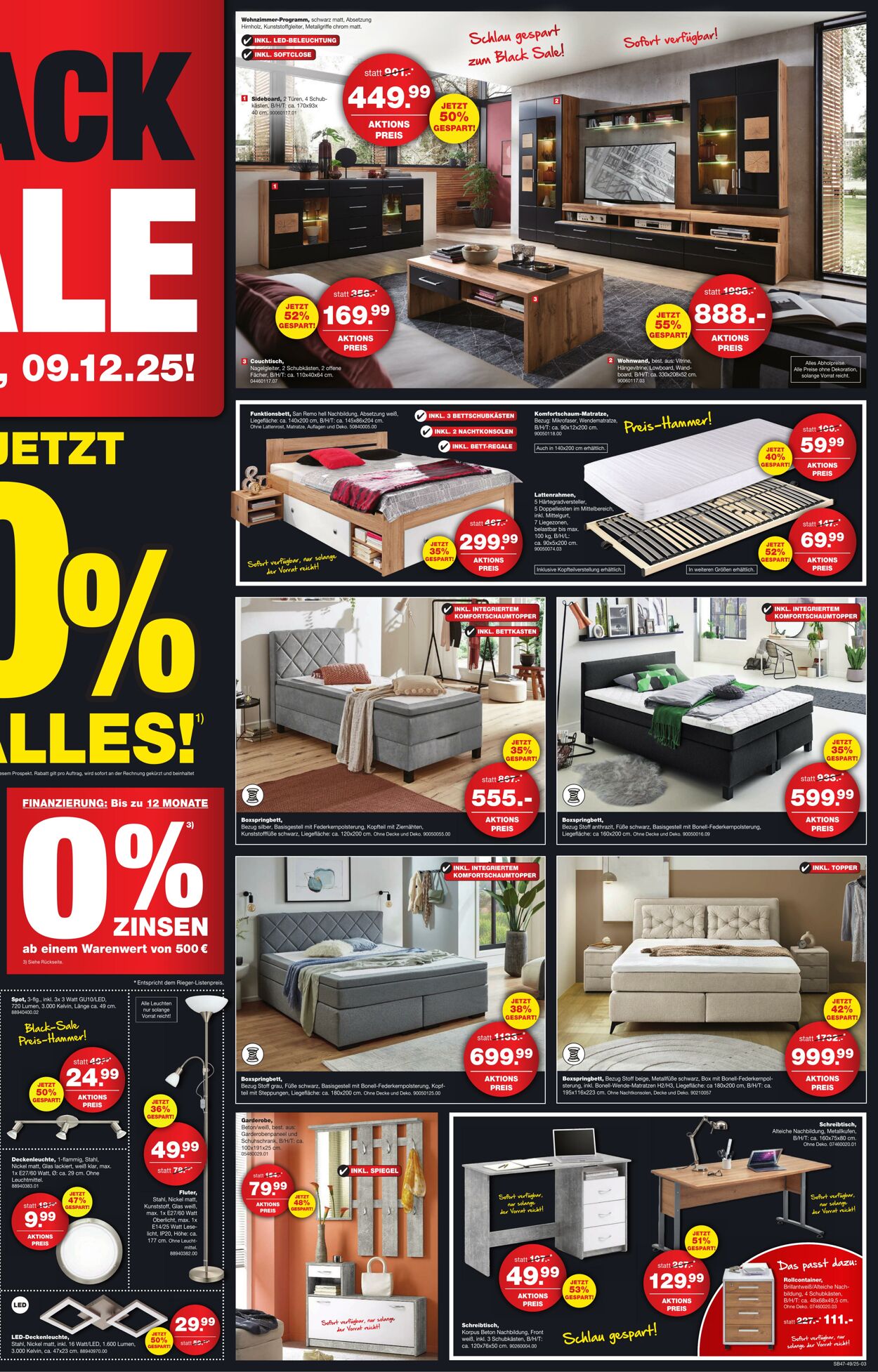 Prospekt Möbel Rieger 24.11.2025 - 01.12.2025