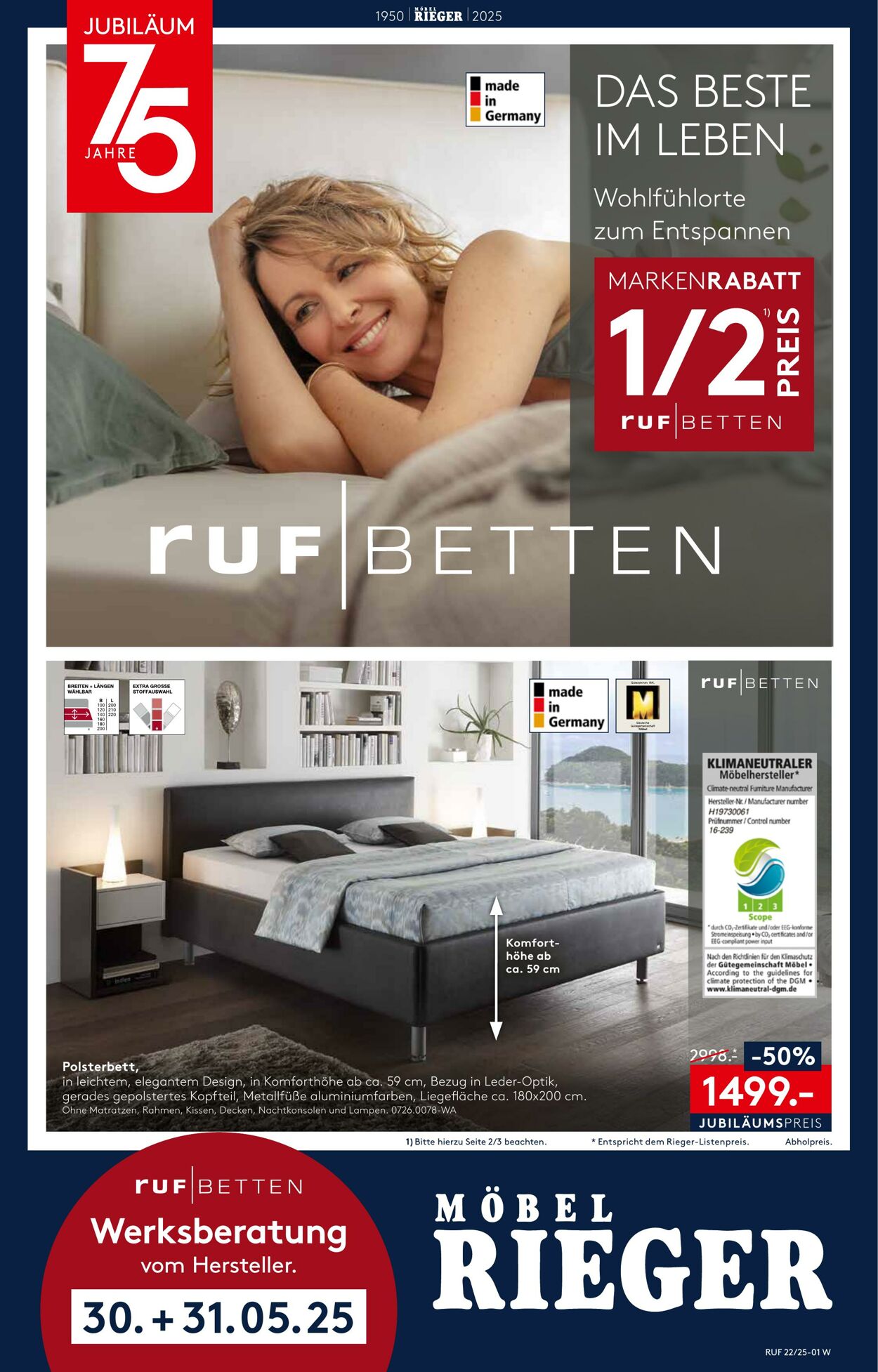 Prospekt Möbel Rieger 28.05.2025 - 04.06.2025