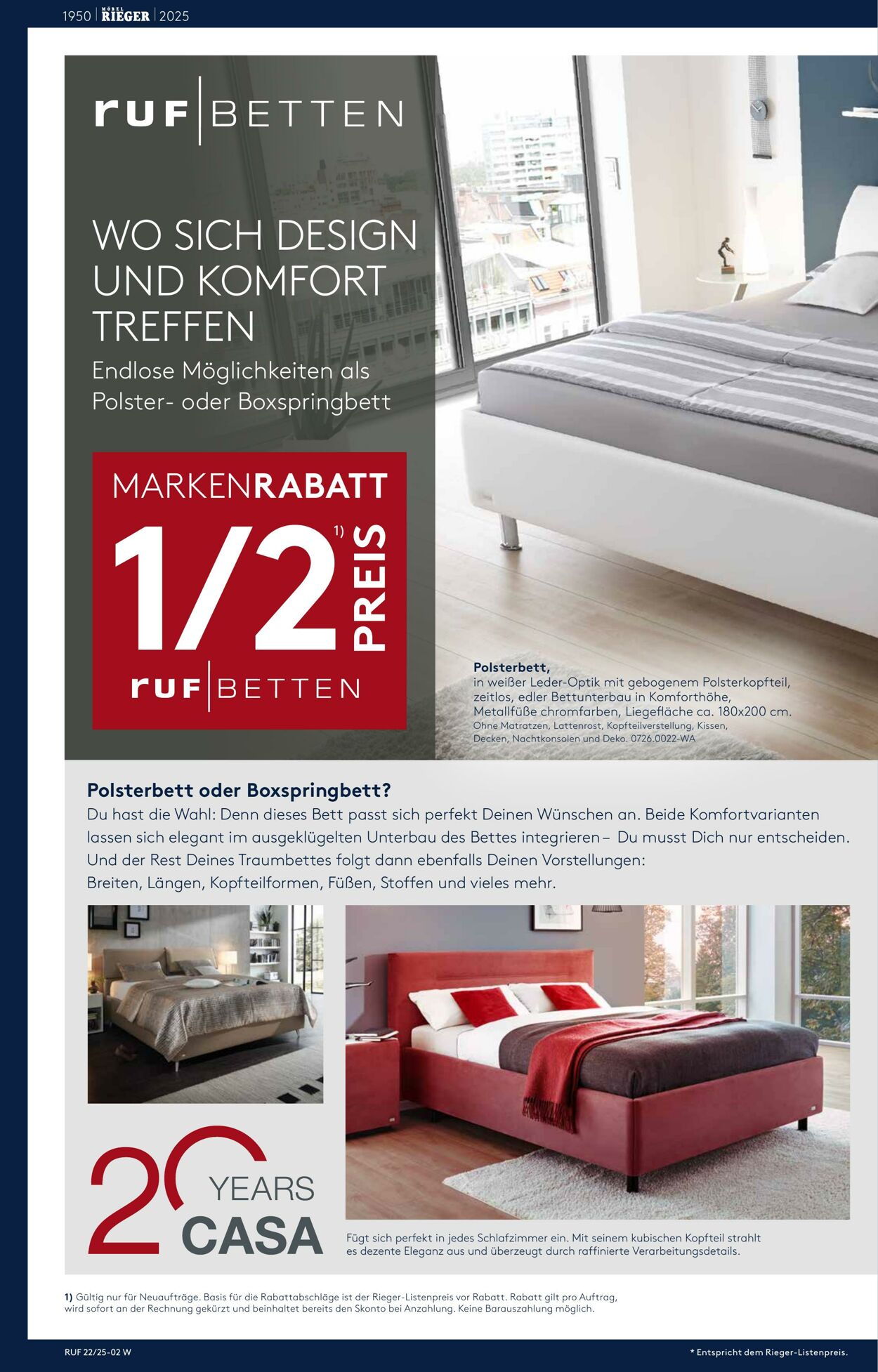 Prospekt Möbel Rieger 28.05.2025 - 04.06.2025
