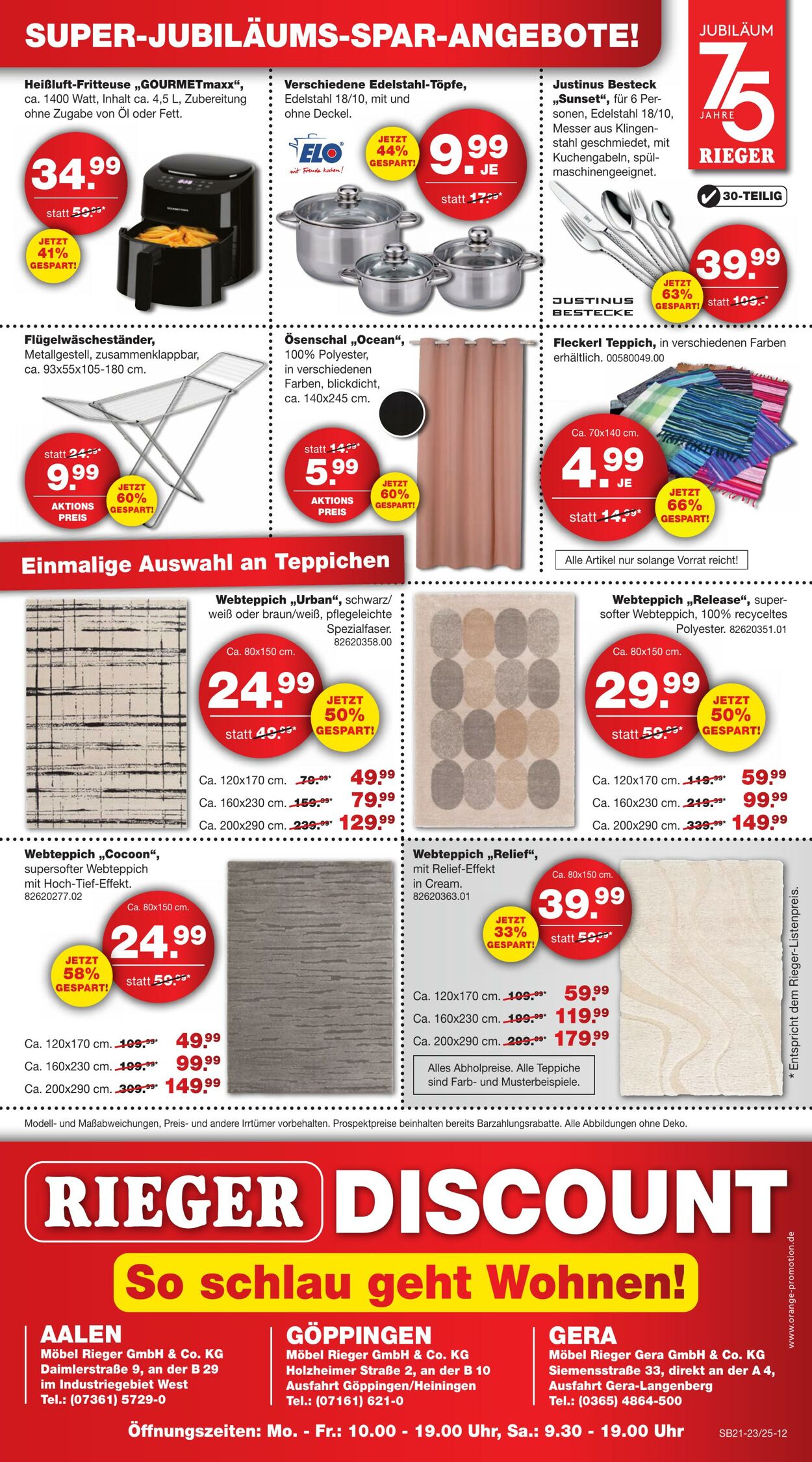 Prospekt Möbel Rieger 25.05.2025 - 08.06.2025