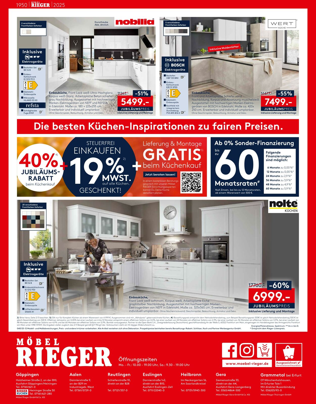 Prospekt Möbel Rieger 22.10.2025 - 05.11.2025