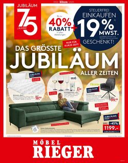 Prospekt Möbel Rieger 22.10.2025 - 05.11.2025