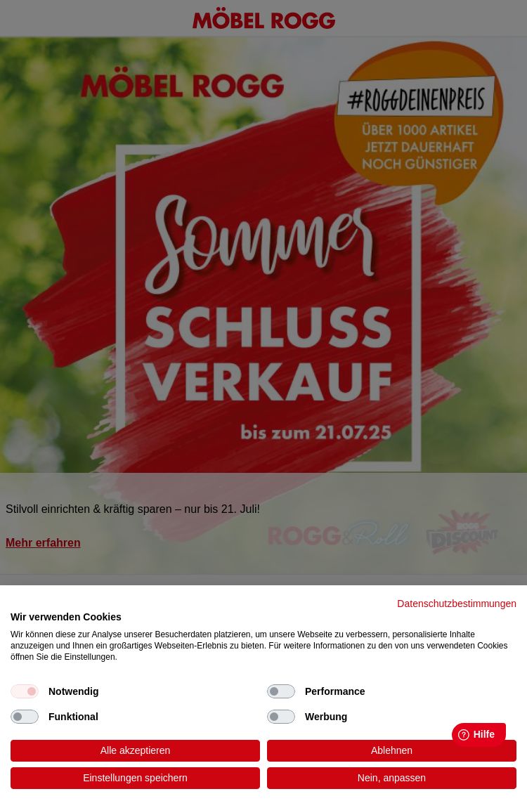Prospekt Möbel Rogg 16.07.2025 - 31.07.2025