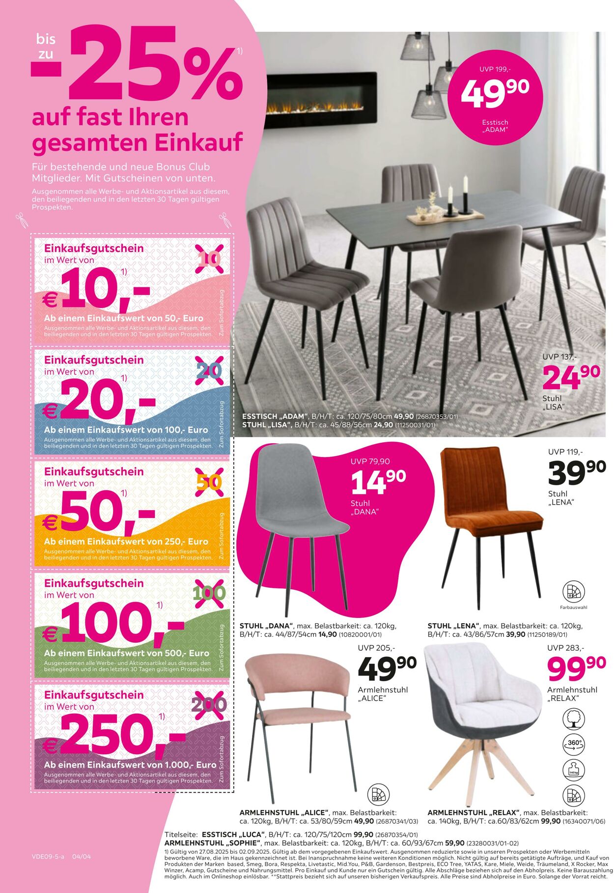 Prospekt Mömax 25.08.2025 - 02.09.2025