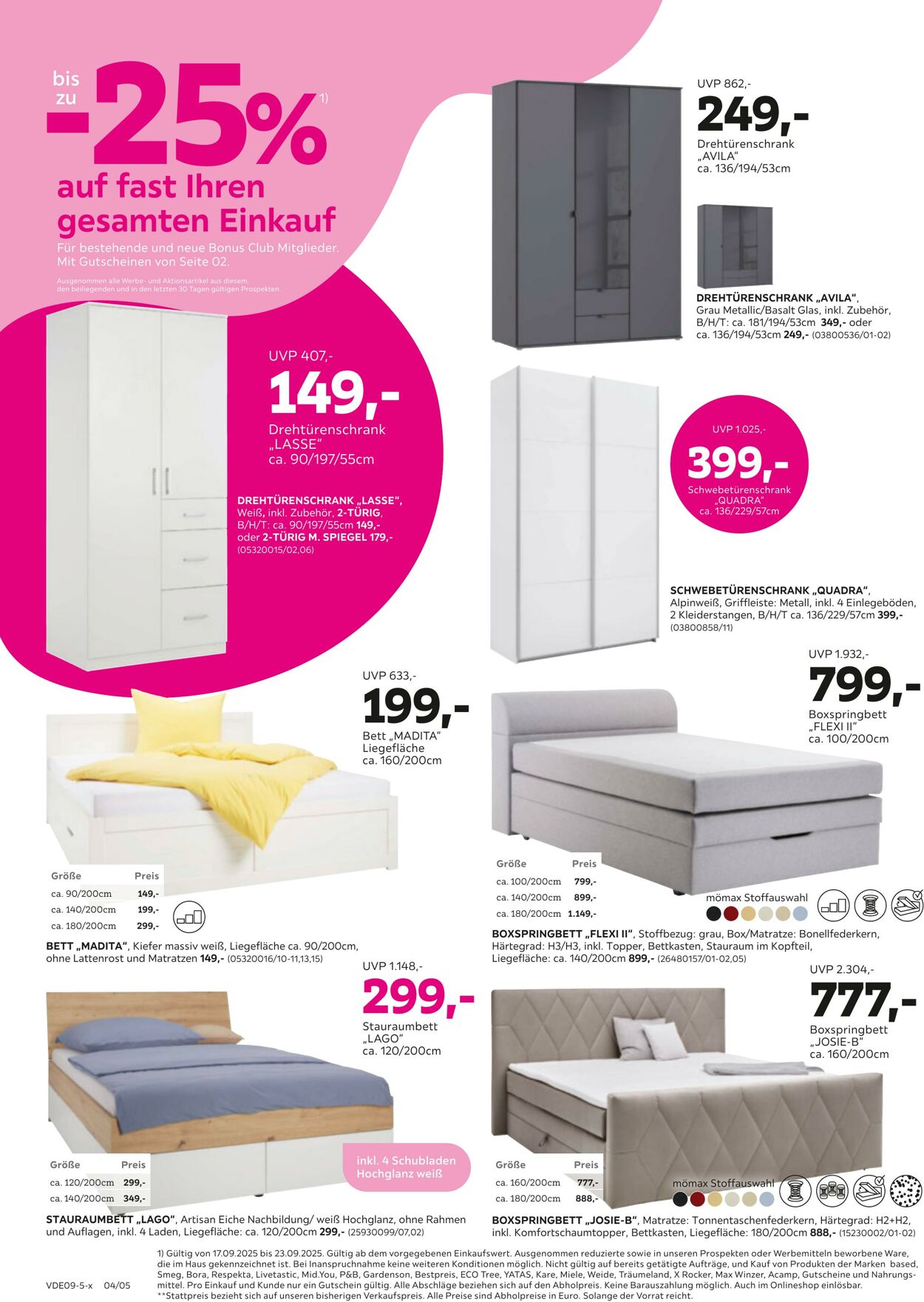 Prospekt Mömax 15.09.2025 - 23.09.2025