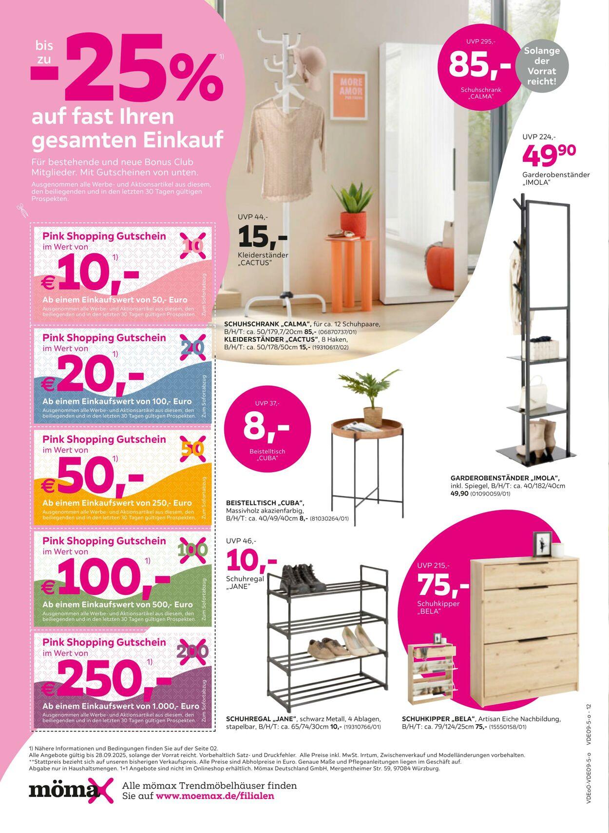 Prospekt Mömax 15.09.2025 - 28.09.2025