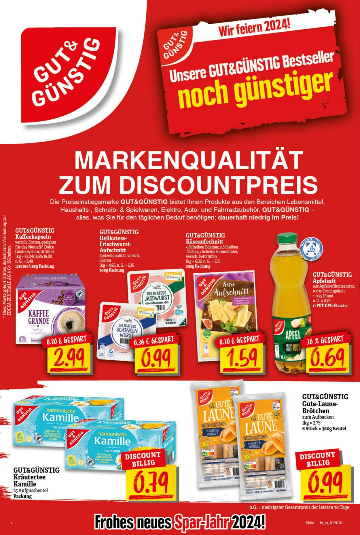 Prospekt nah & gut 01.01.2024 - 06.01.2024