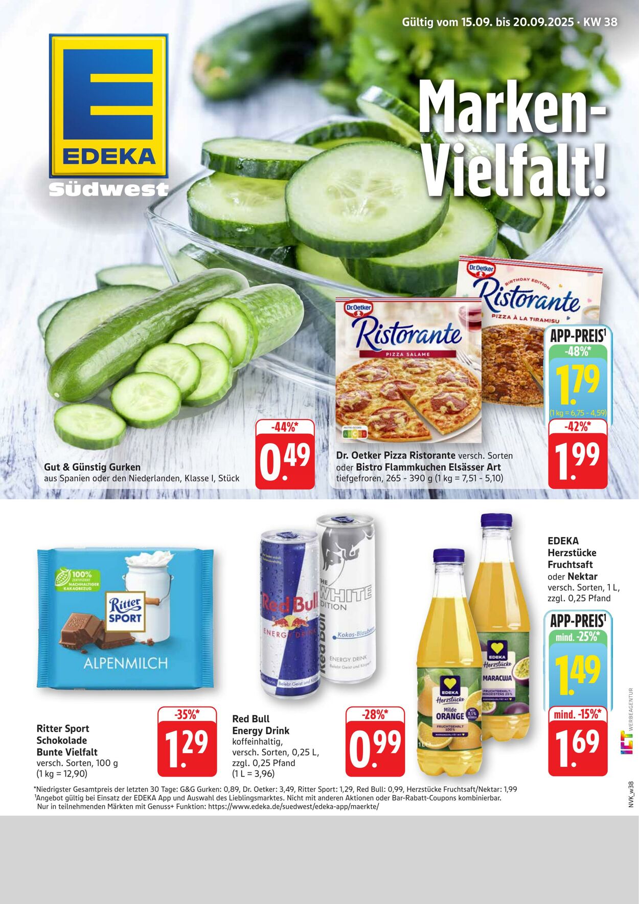 Prospekt nah & gut 15.09.2025 - 20.09.2025