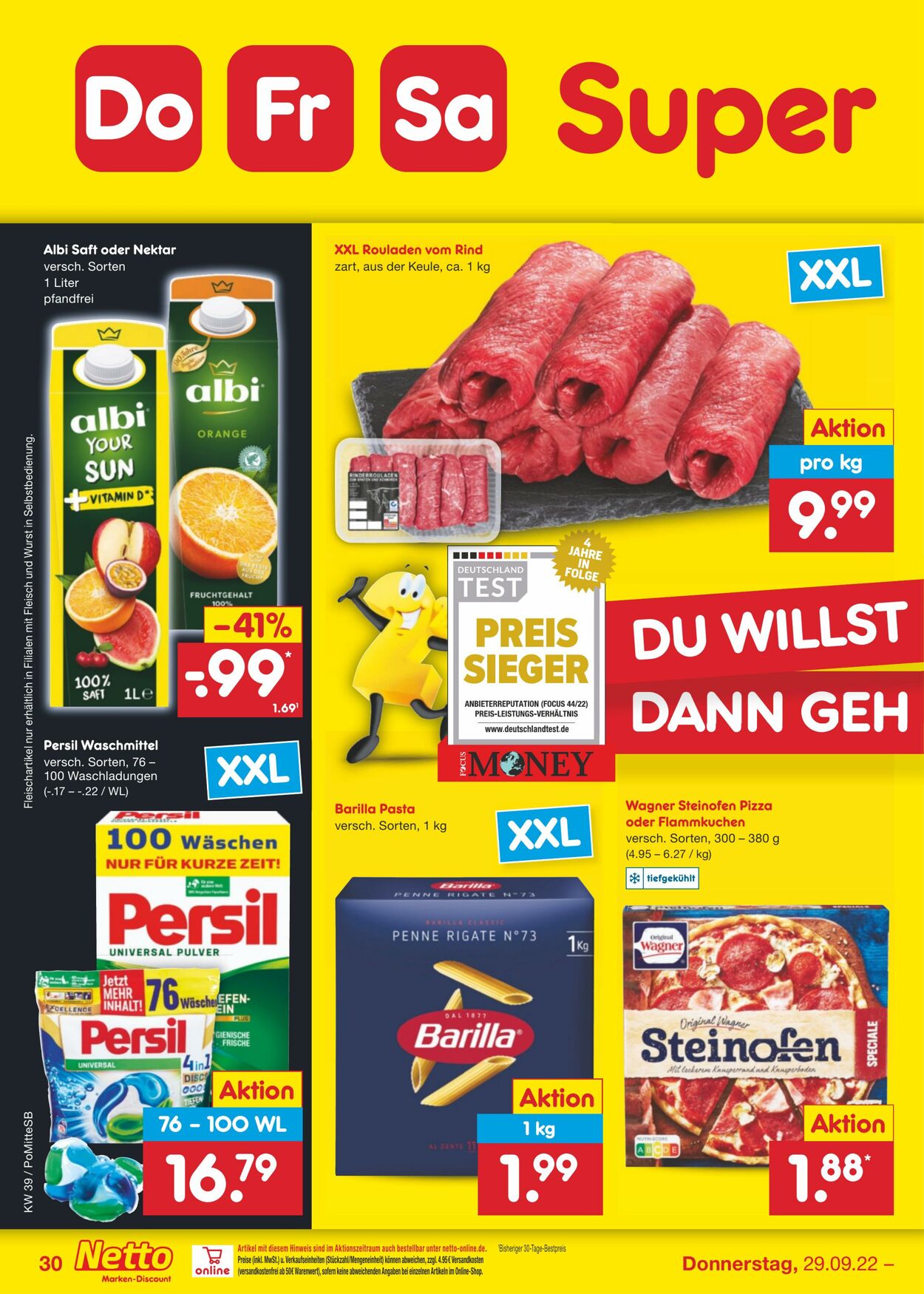 Prospekt Netto-Marken-Discount 26.09.2022 - 01.10.2022