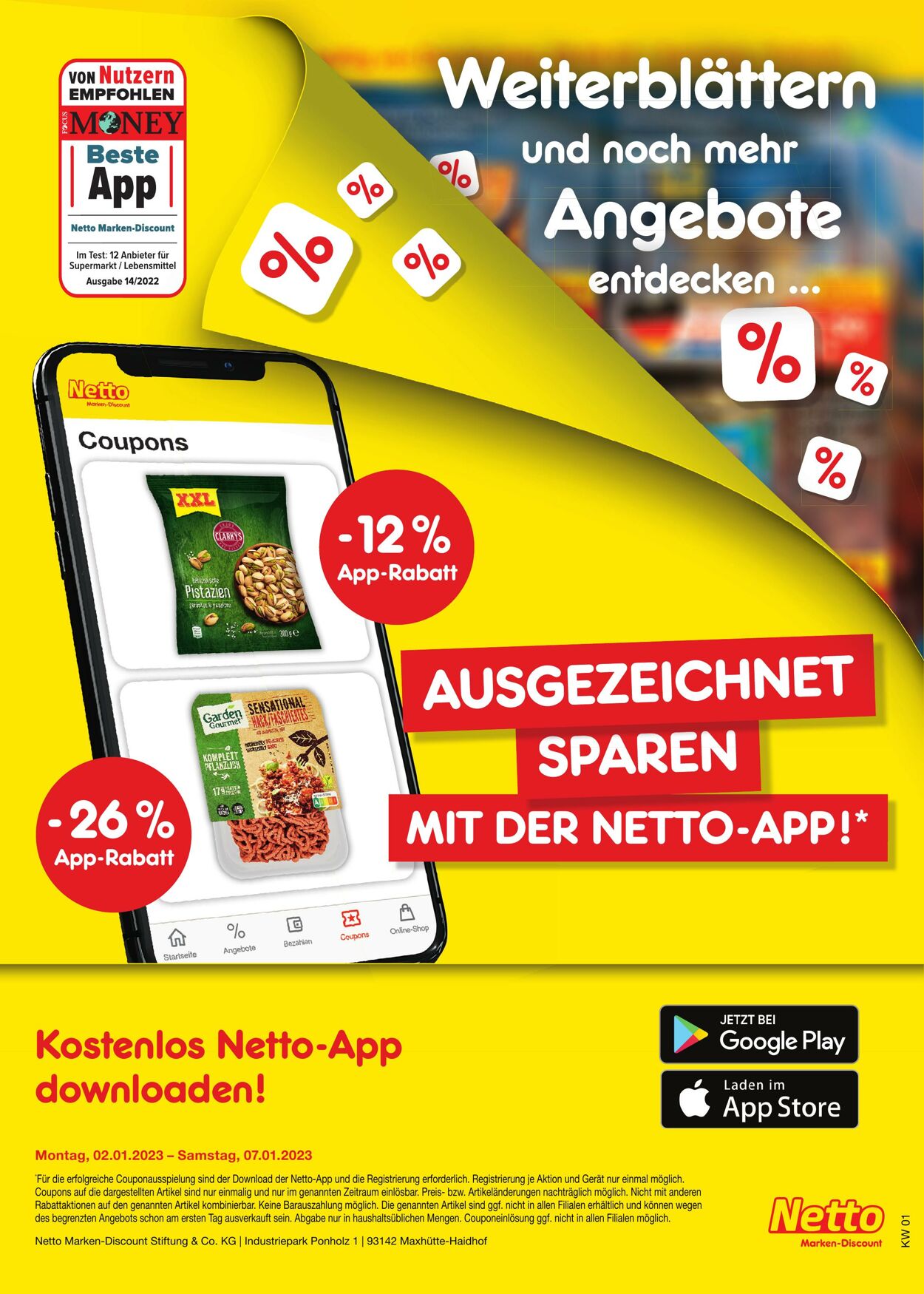 Prospekt Netto-Marken-Discount 02.01.2023 - 07.01.2023