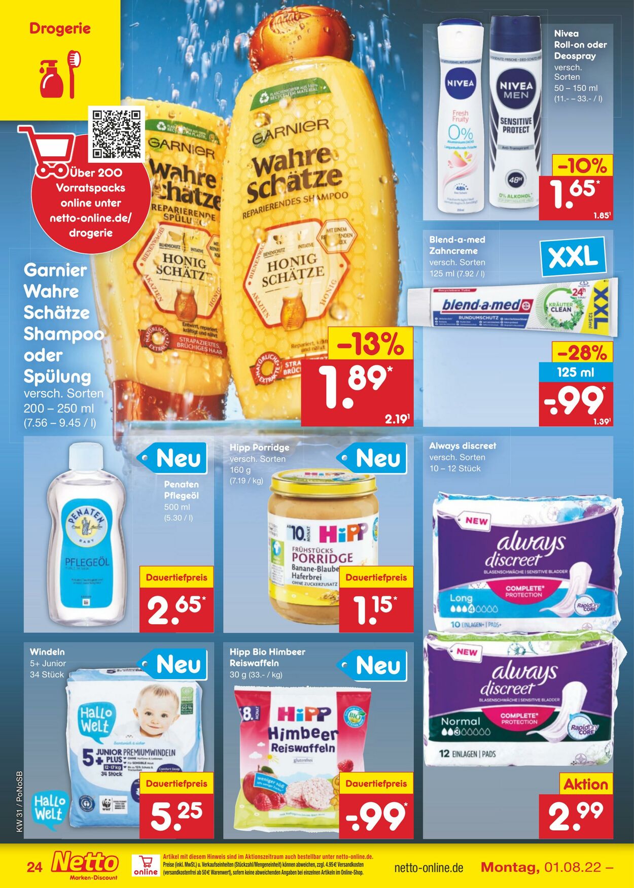 Prospekt Netto-Marken-Discount 01.08.2022 - 06.08.2022