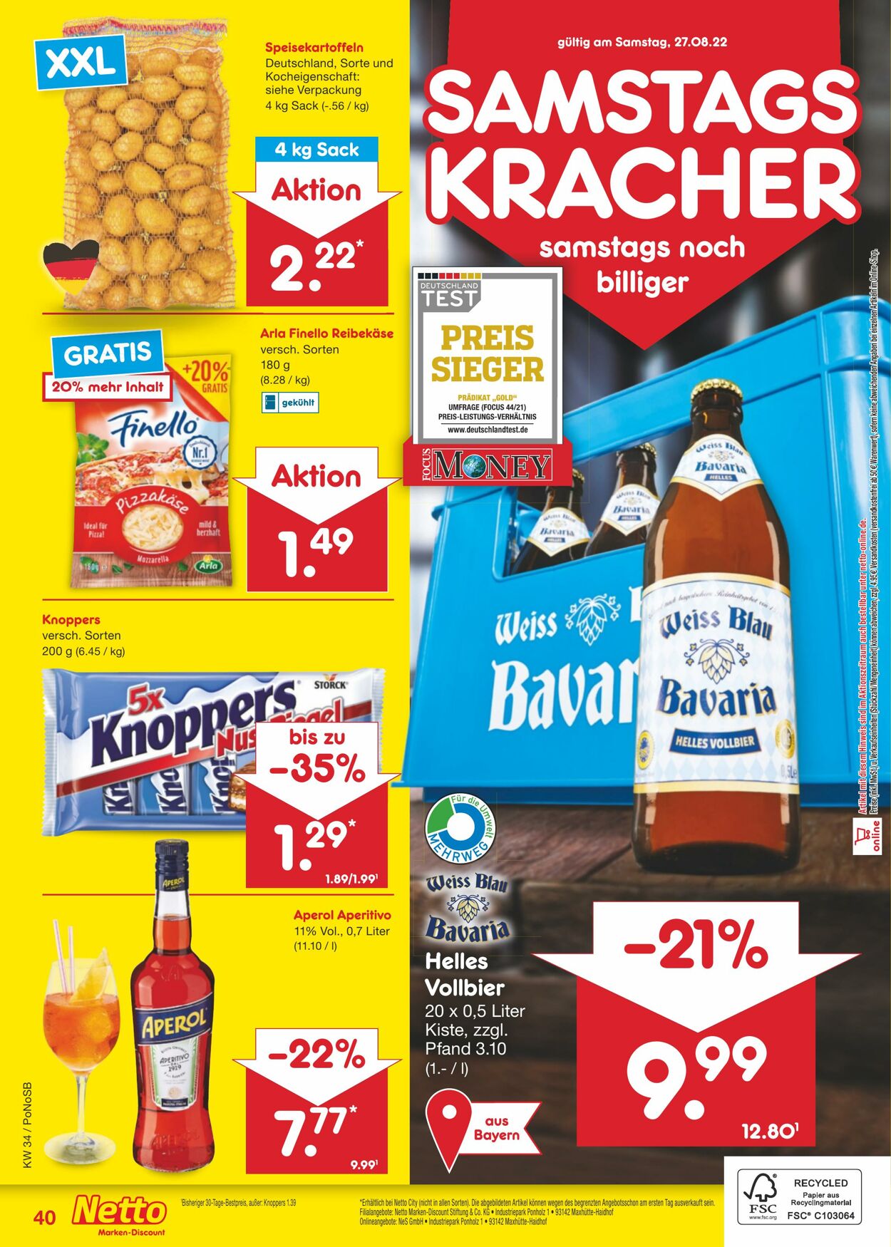 Prospekt Netto-Marken-Discount 22.08.2022 - 27.08.2022