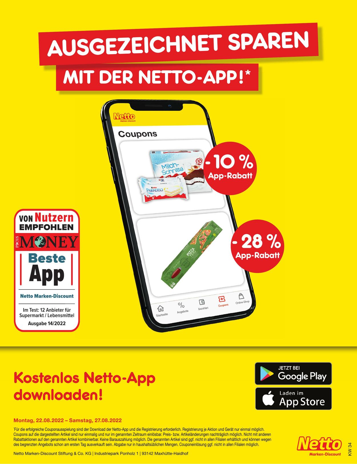 Prospekt Netto-Marken-Discount 22.08.2022 - 27.08.2022