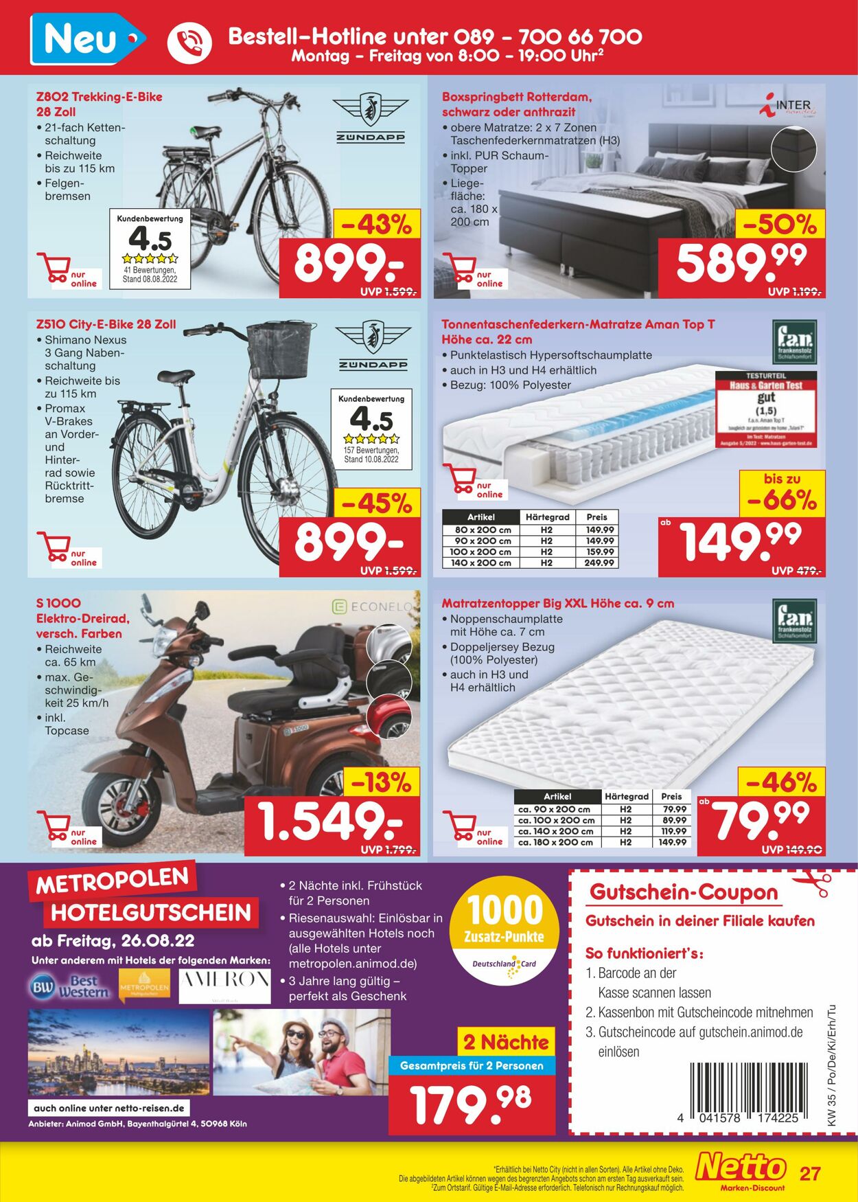 Prospekt Netto-Marken-Discount 29.08.2022 - 03.09.2022