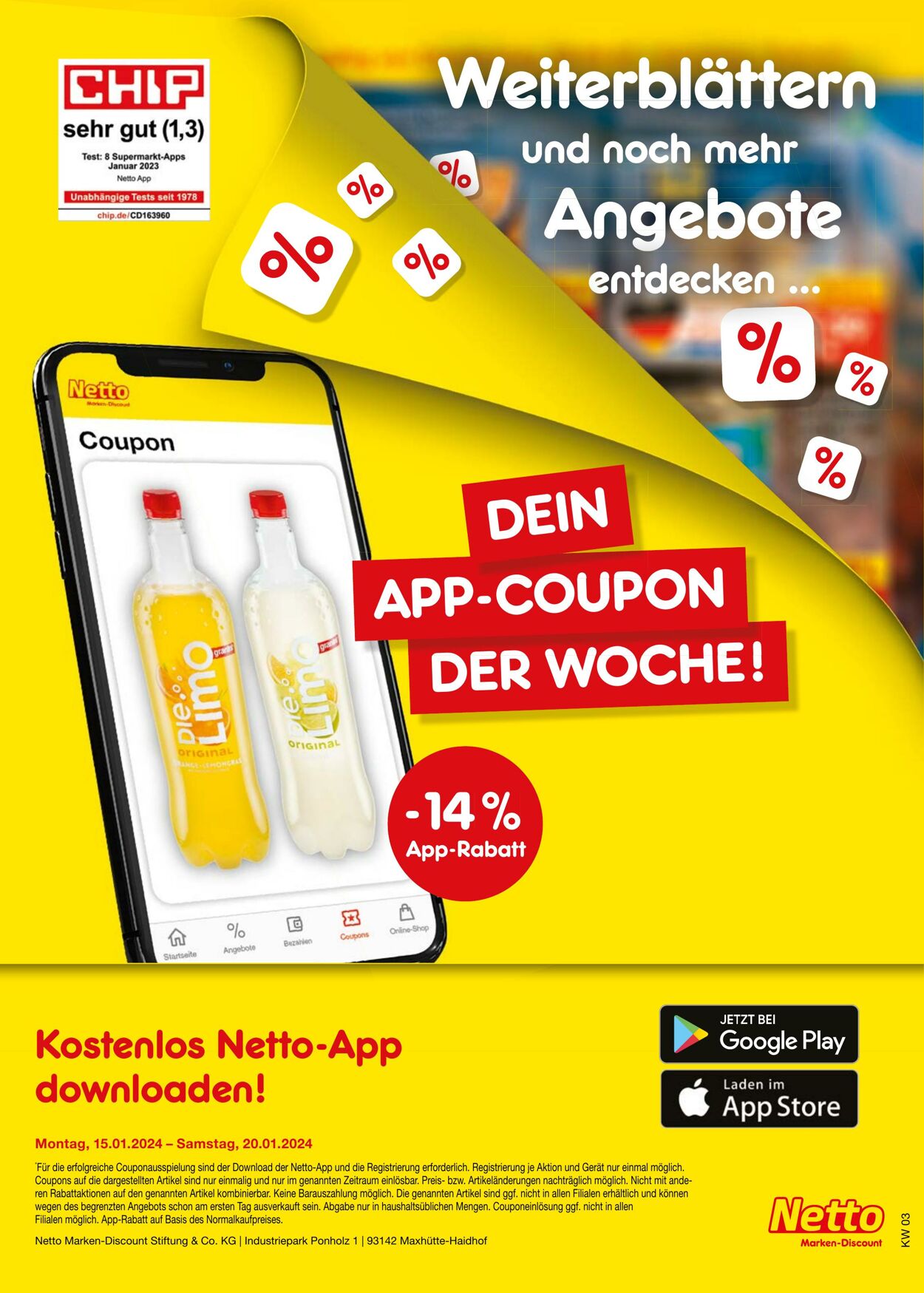 Prospekt Netto-Marken-Discount 15.01.2024 - 20.01.2024