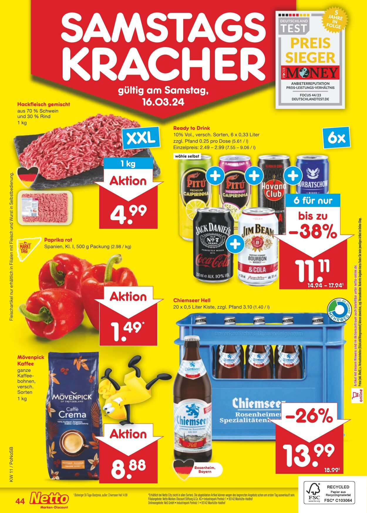 Prospekt Netto-Marken-Discount 11.03.2024 - 16.03.2024