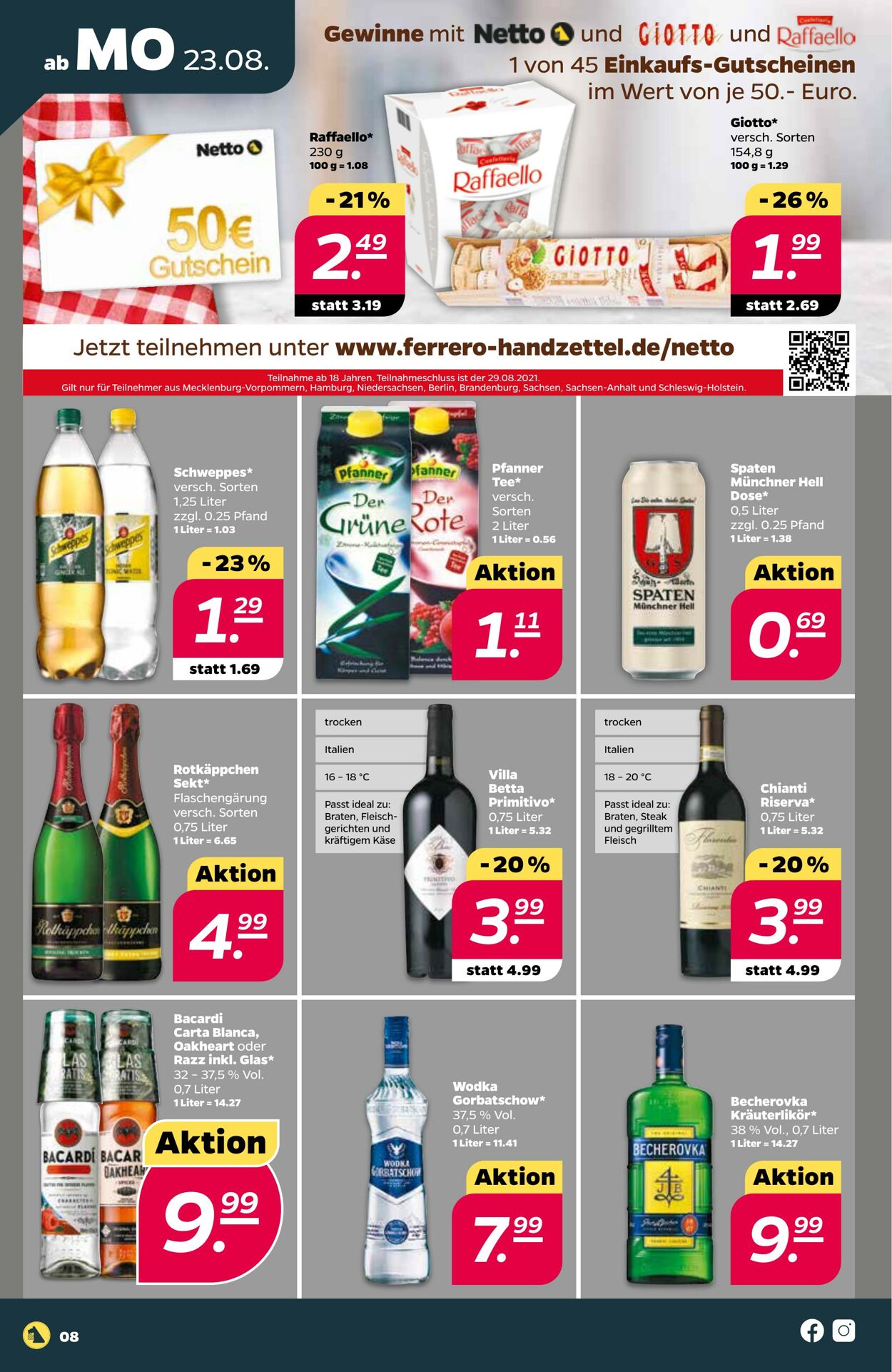 Prospekt Netto 22.08.2021 - 28.08.2021