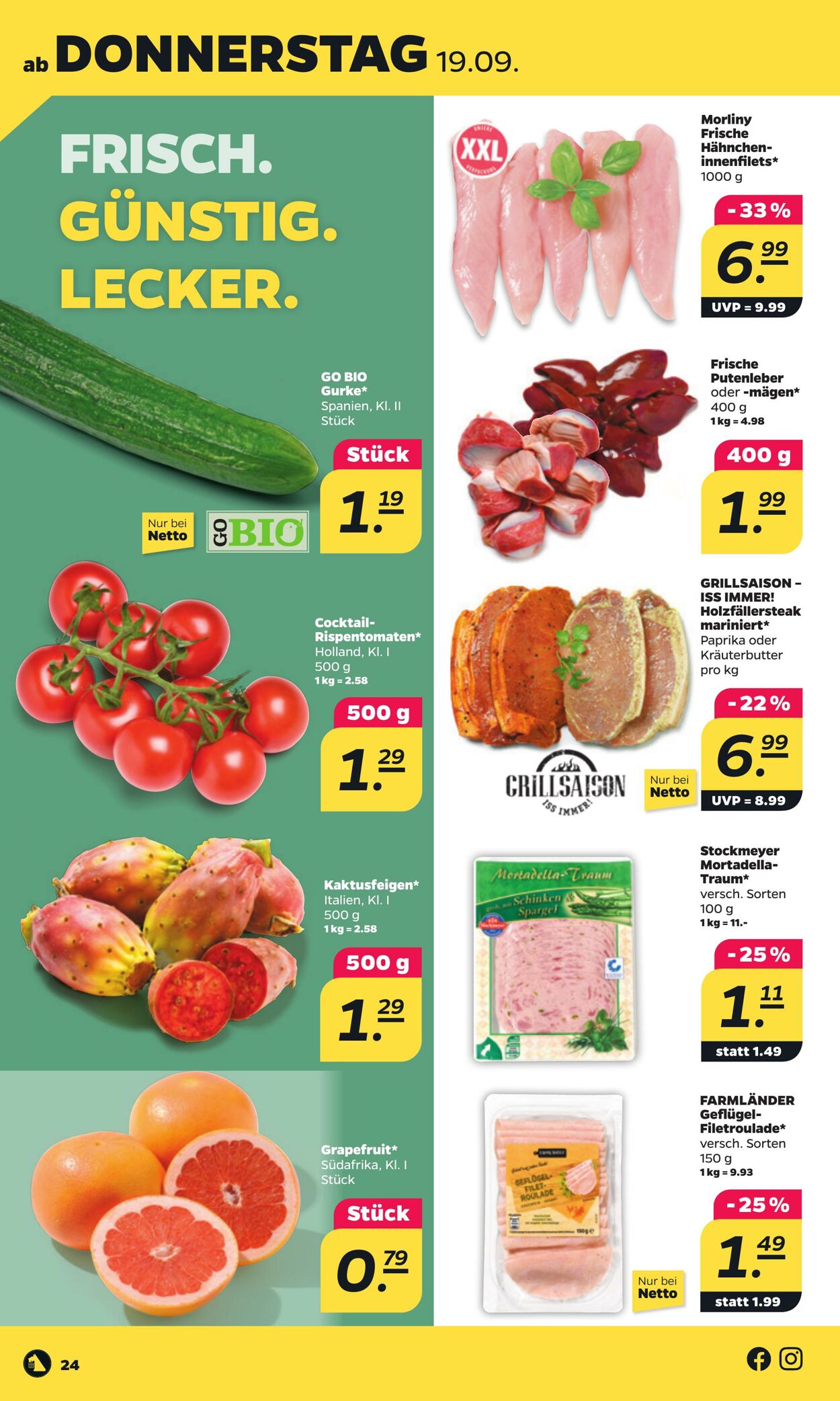 Prospekt Netto 15.09.2024 - 21.09.2024