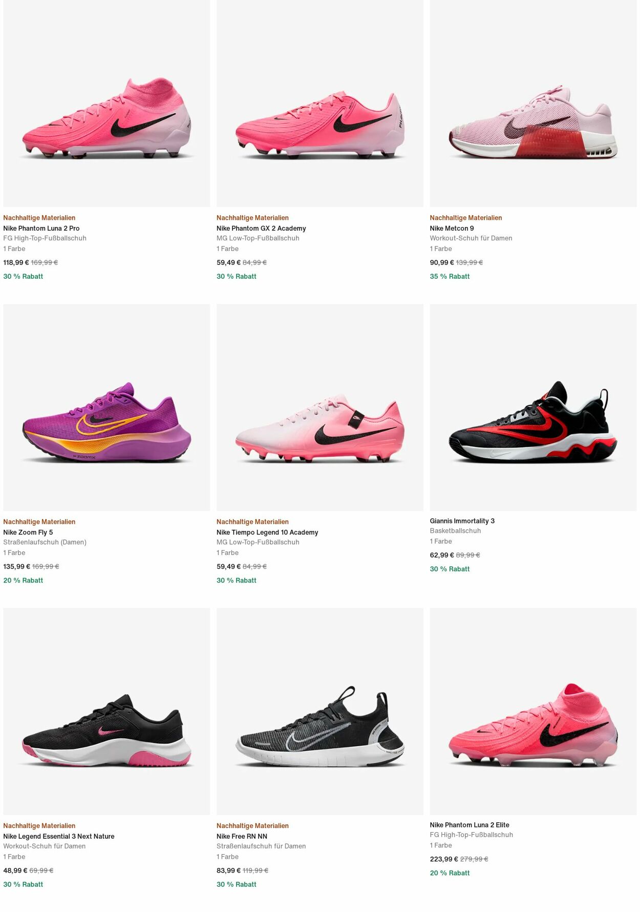 Prospekt Nike 30.09.2024 - 09.10.2024