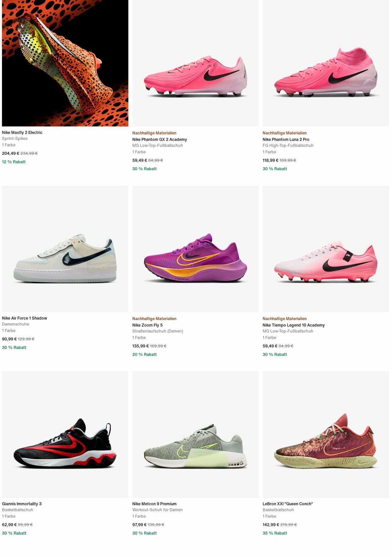 Prospekt Nike 21.10.2024 - 30.10.2024