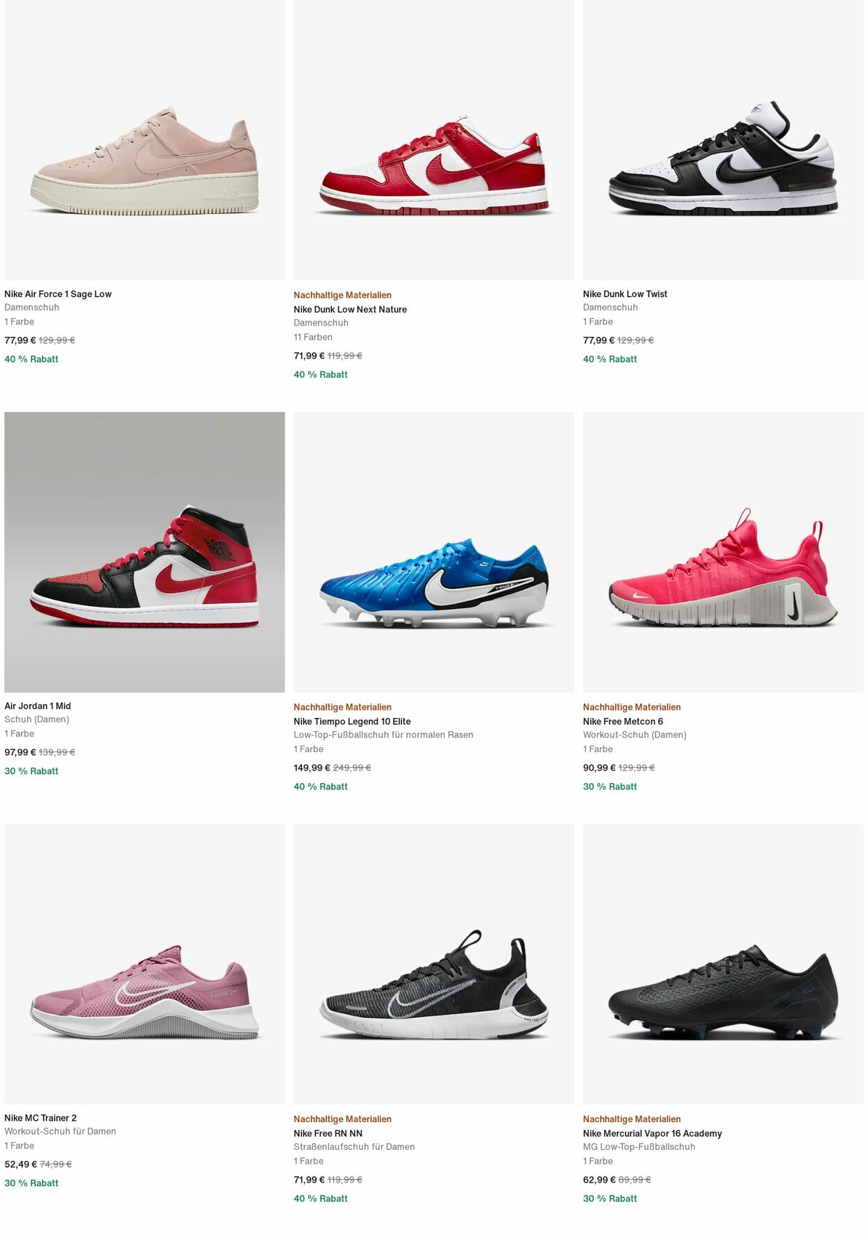 Prospekt Nike 20.01.2025 - 29.01.2025