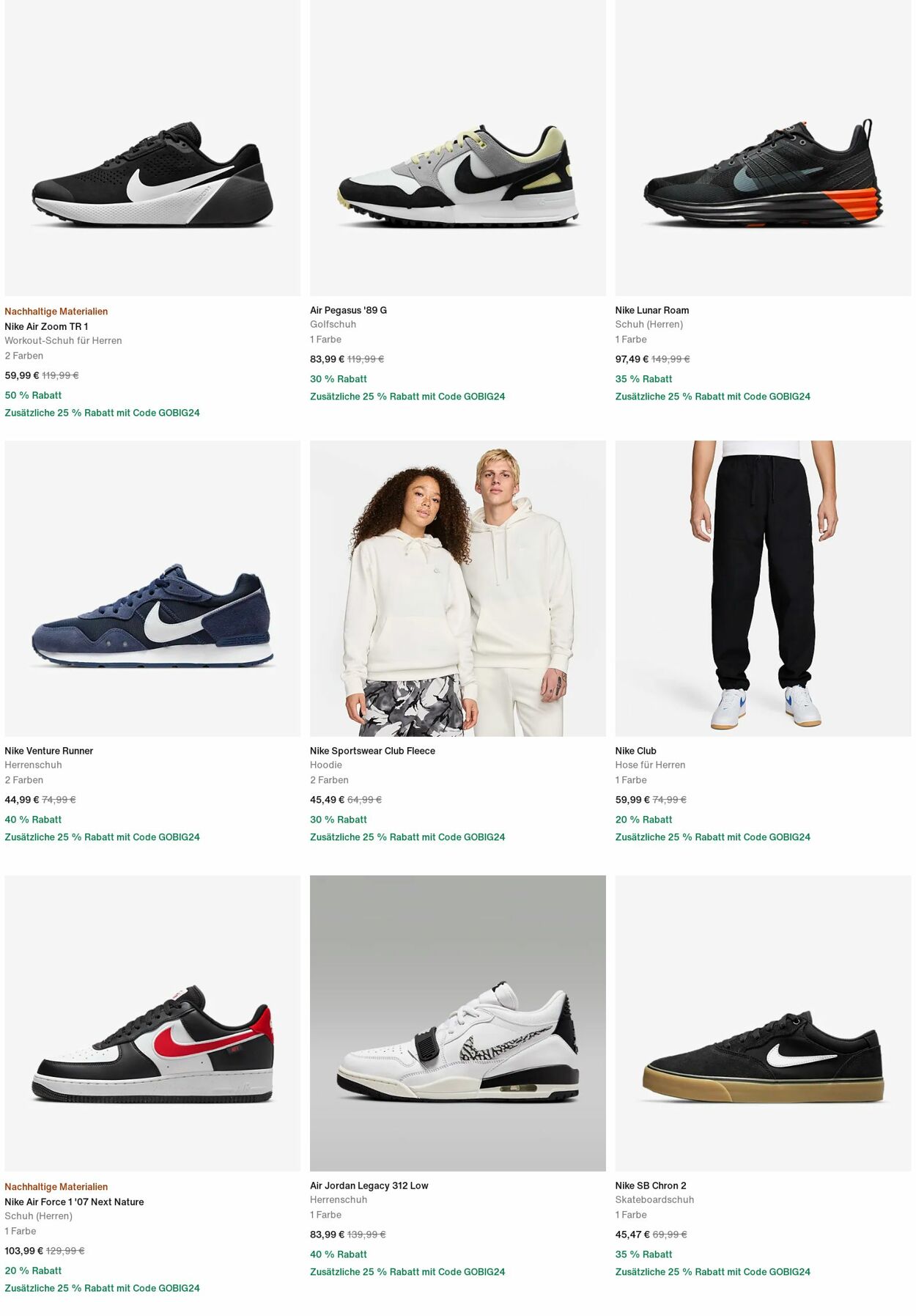 Prospekt Nike 25.11.2024 - 04.12.2024