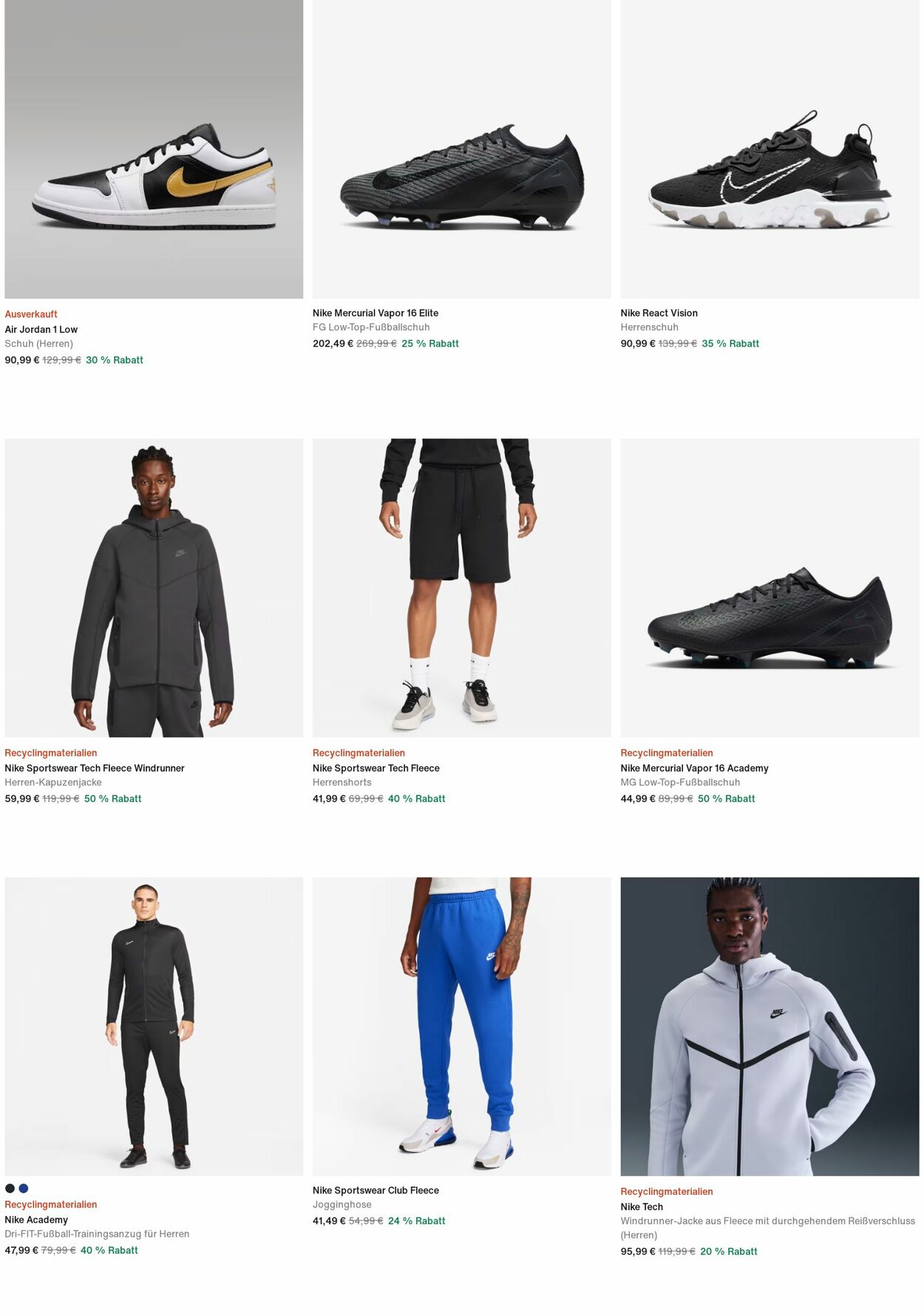 Prospekt Nike 24.11.2025 - 03.12.2025