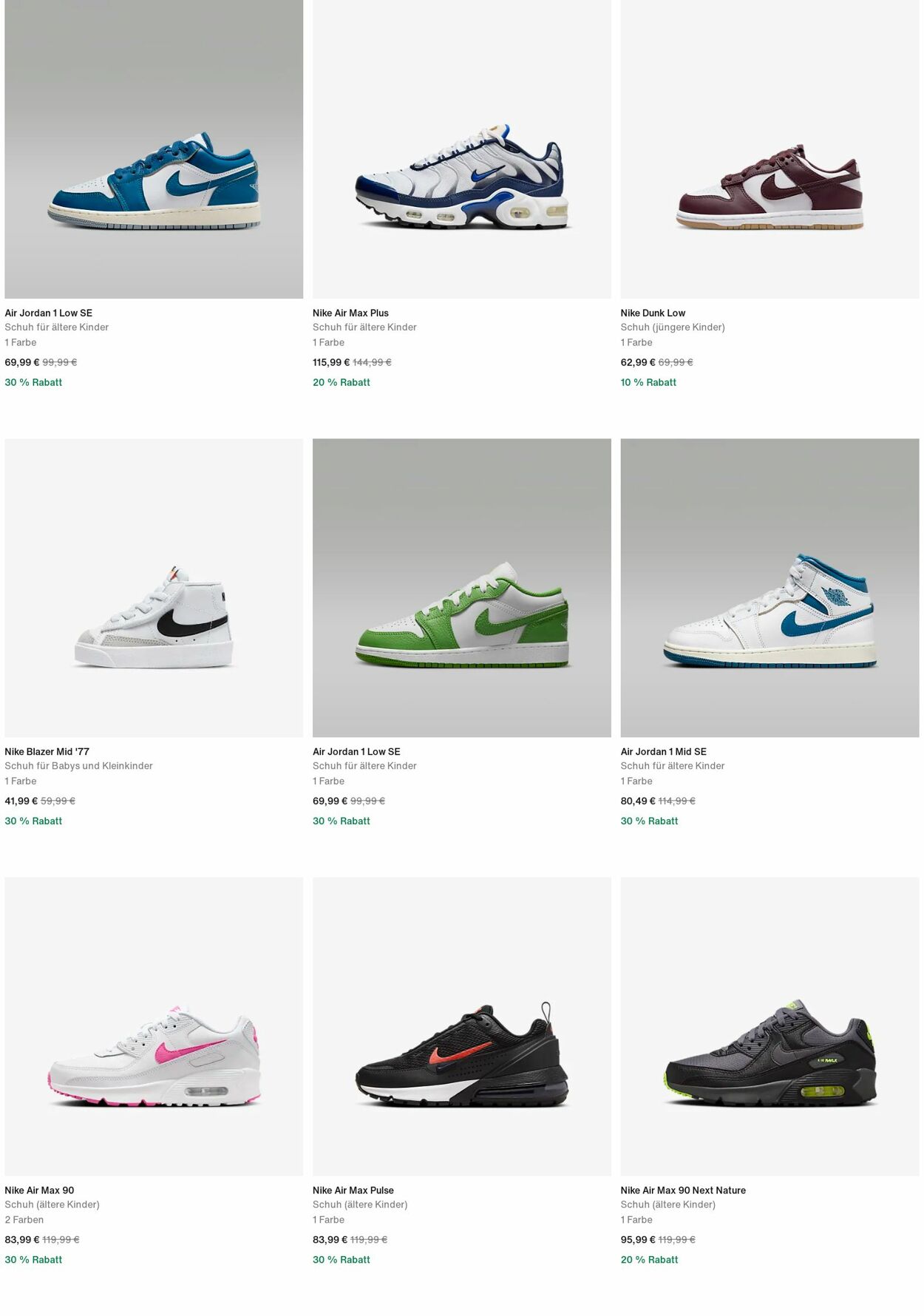 Prospekt Nike 21.10.2024 - 30.10.2024