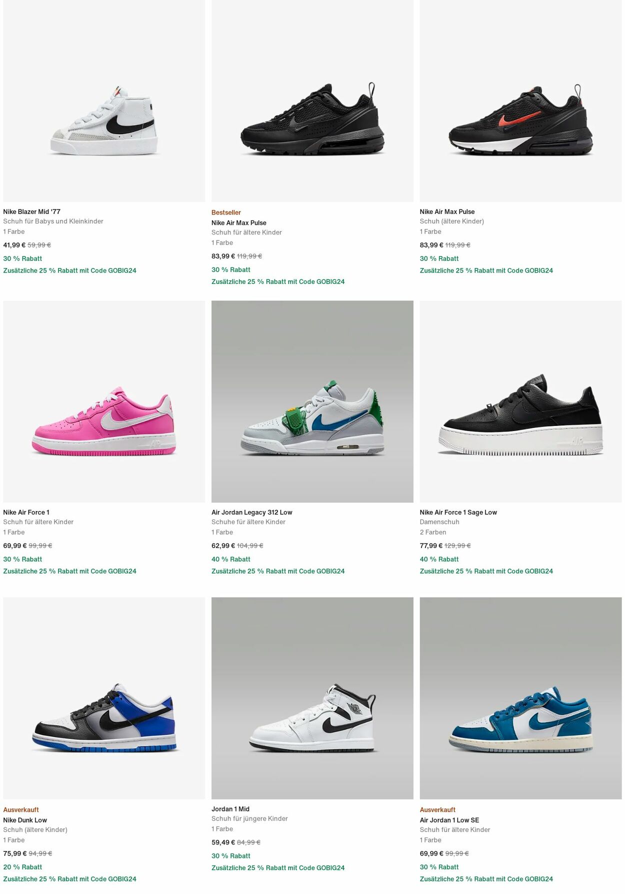 Prospekt Nike 02.12.2024 - 11.12.2024