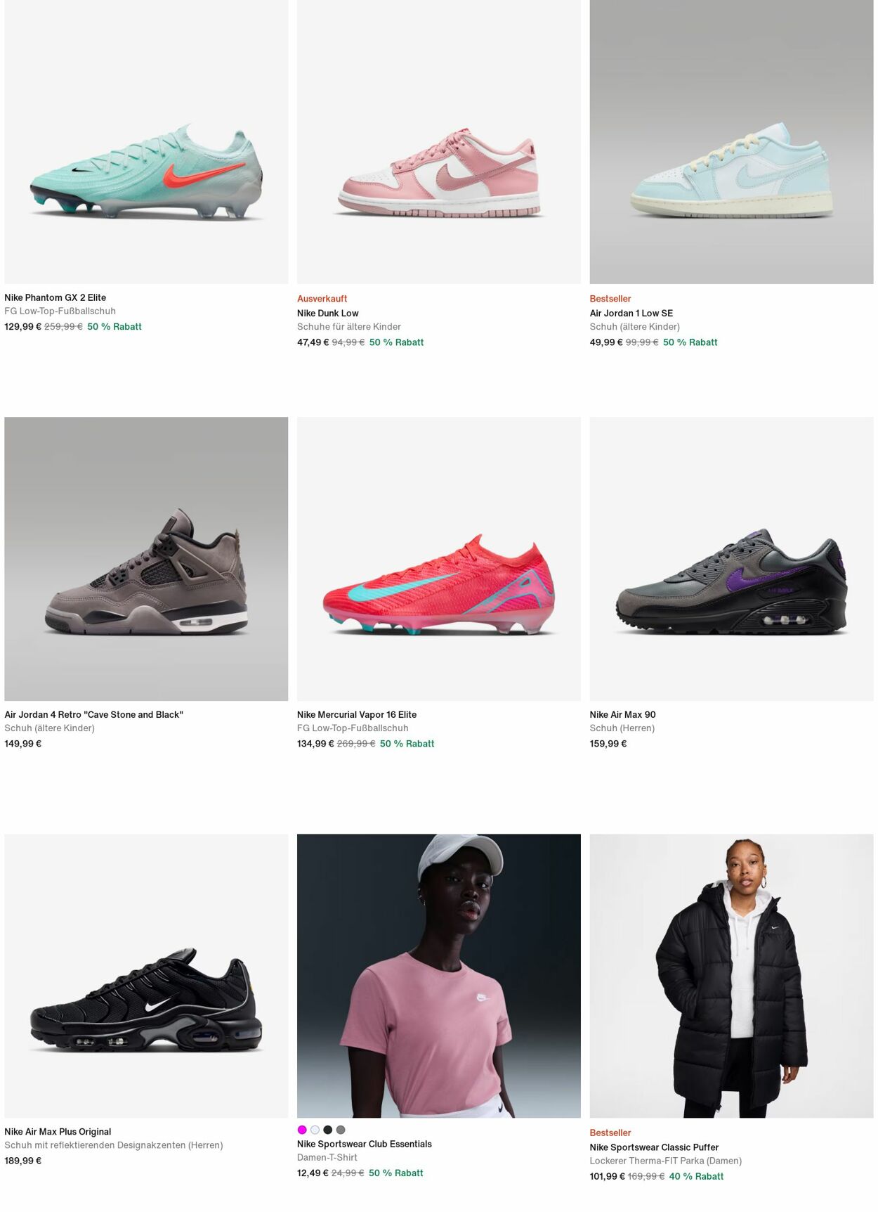 Prospekt Nike 20.10.2025 - 29.10.2025