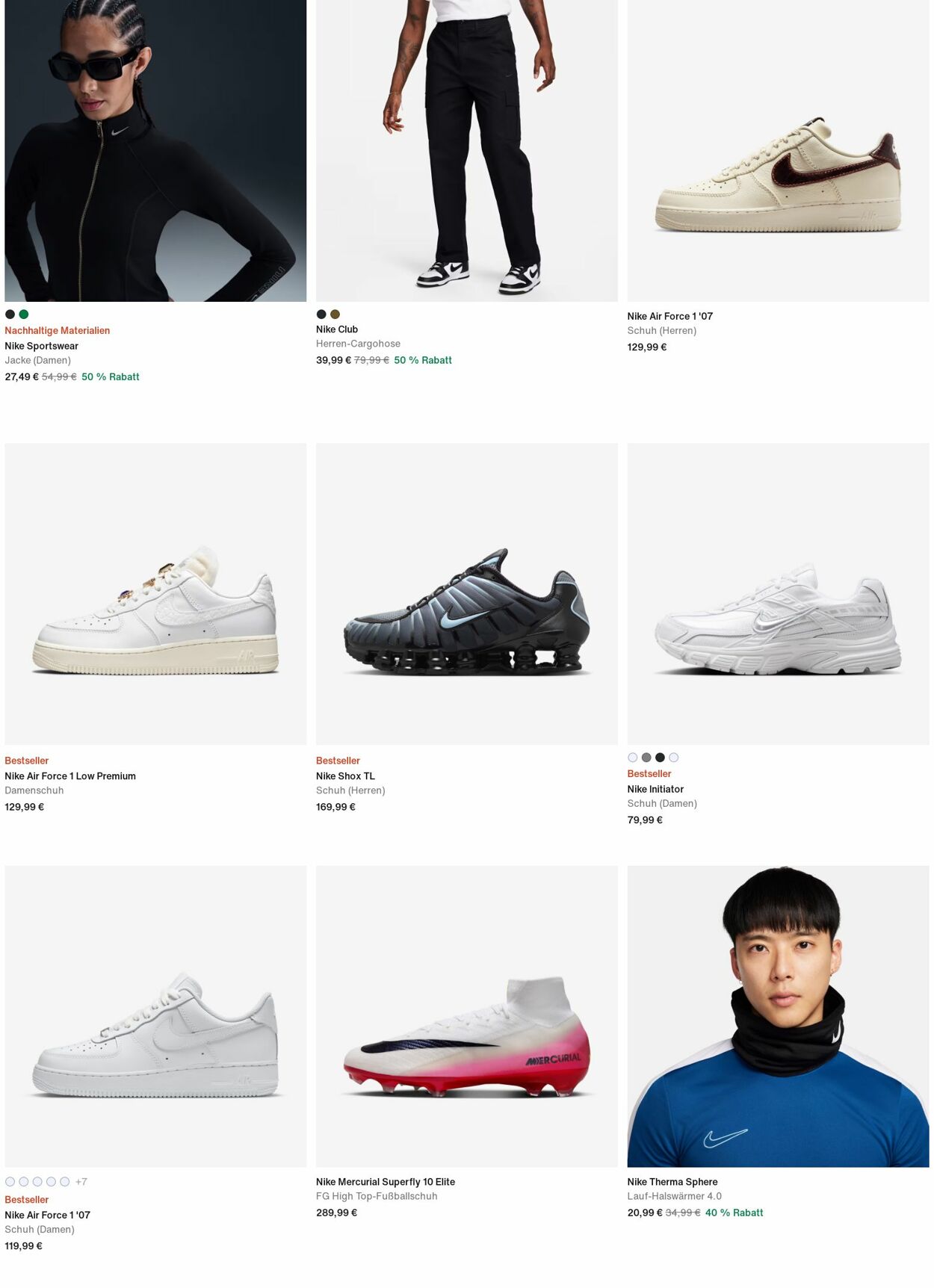 Prospekt Nike 20.10.2025 - 29.10.2025