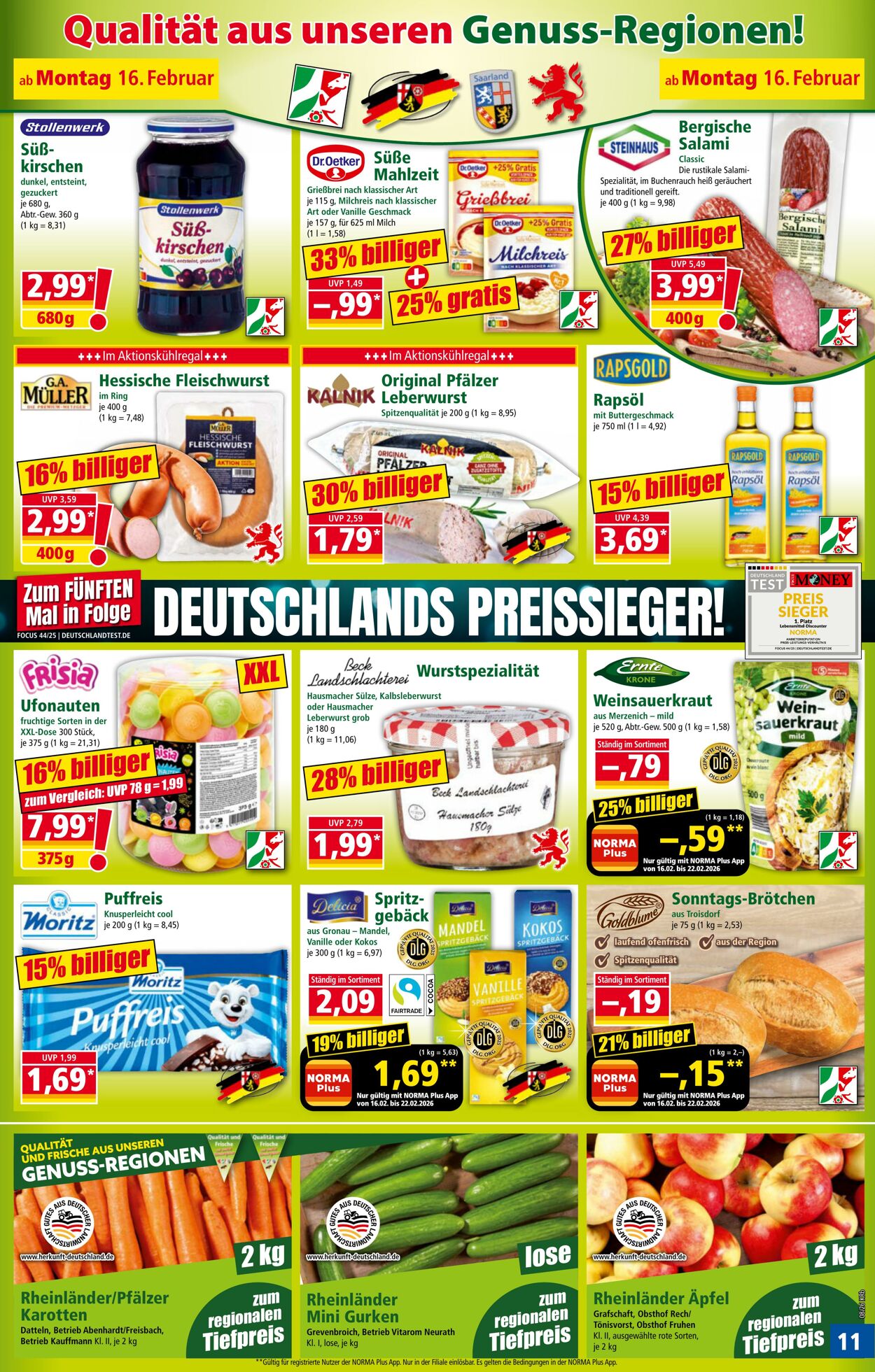 Prospekt Norma 16.02.2026 - 21.02.2026