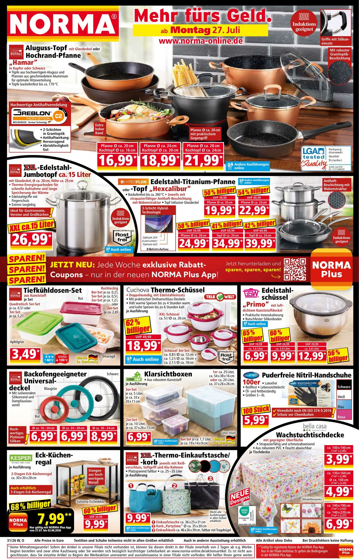 Prospekt Norma - NORMA - Ihr Lebensmittel-Discounter | Online-Prospekt 13 Jul, 2026 - 18 Jul, 2026