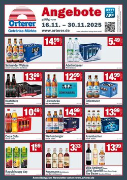 Prospekt Orterer Getränkemärkte 16.11.2025 - 30.11.2025
