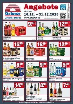 Prospekt Orterer Getränkemärkte 16.12.2025 - 31.12.2025