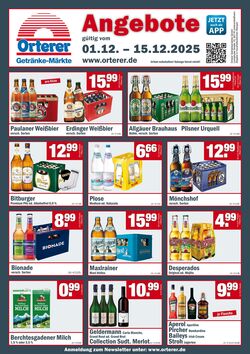 Prospekt Orterer Getränkemärkte 01.12.2025 - 16.12.2025