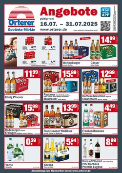 Prospekt Orterer Getränkemärkte 16.07.2025 - 31.07.2025