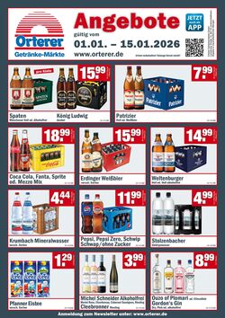 Prospekt Orterer Getränkemärkte 01.01.2026 - 16.01.2026