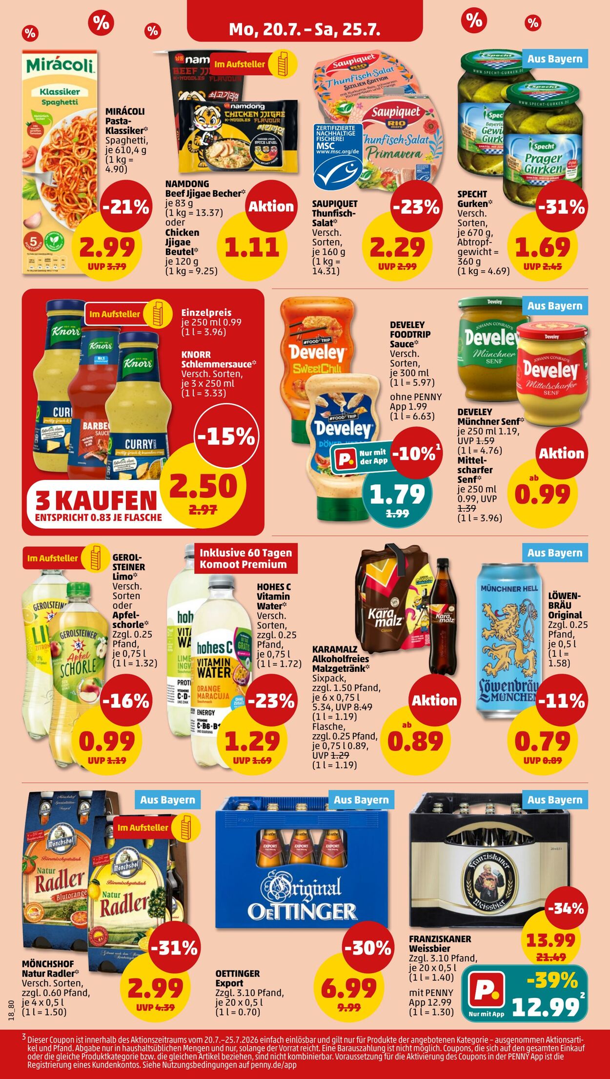 Prospekt Penny 20.07.2026 - 25.07.2026