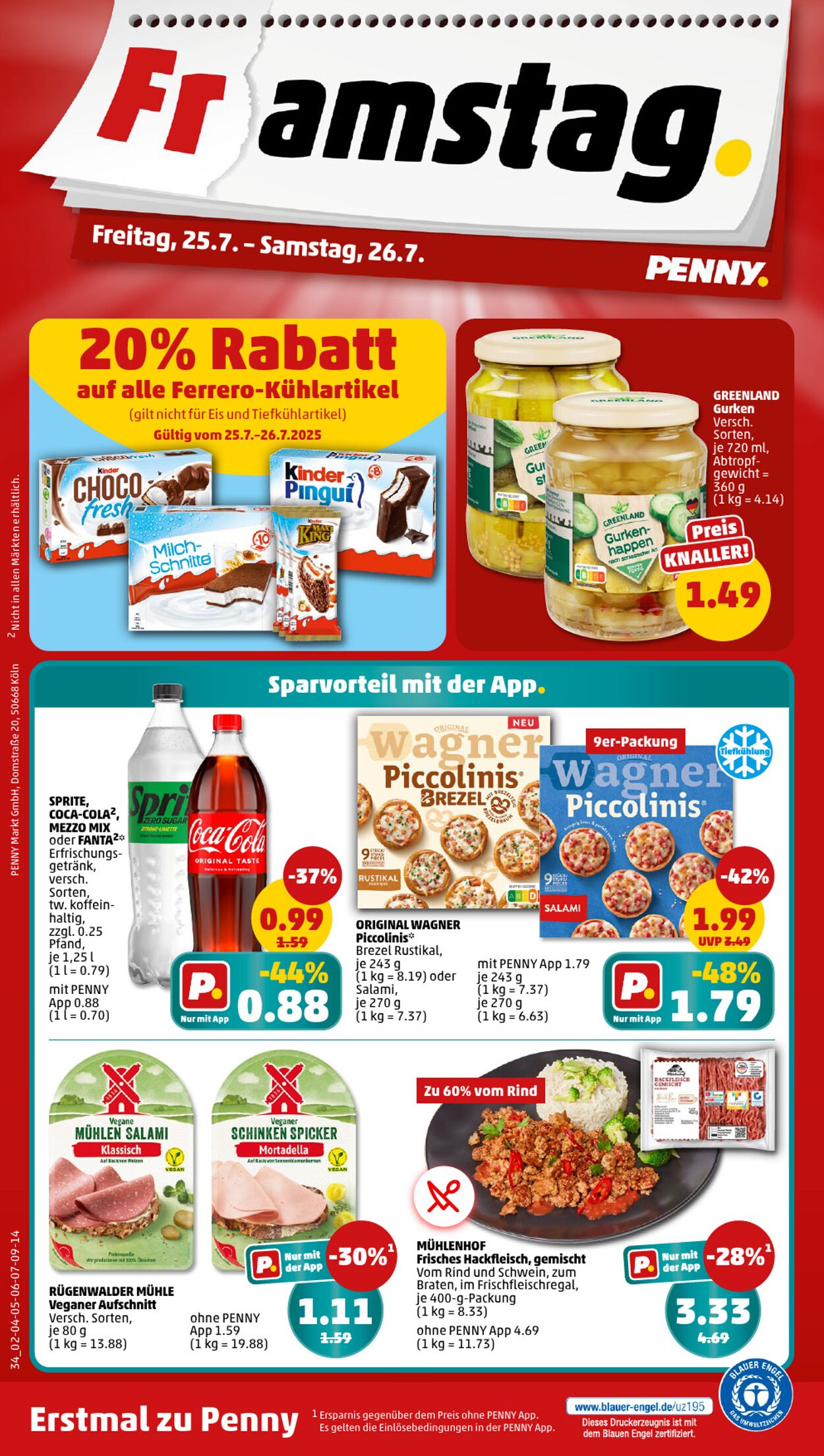 Prospekt Penny 21.07.2025 - 26.07.2025