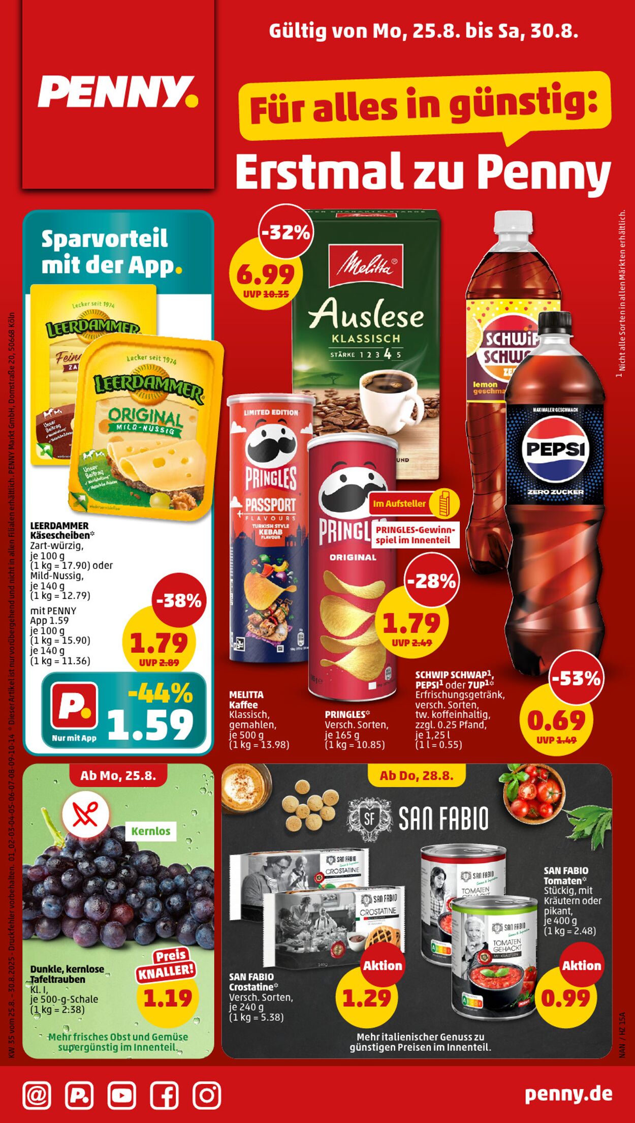 Prospekt Penny 25.08.2025 - 30.08.2025