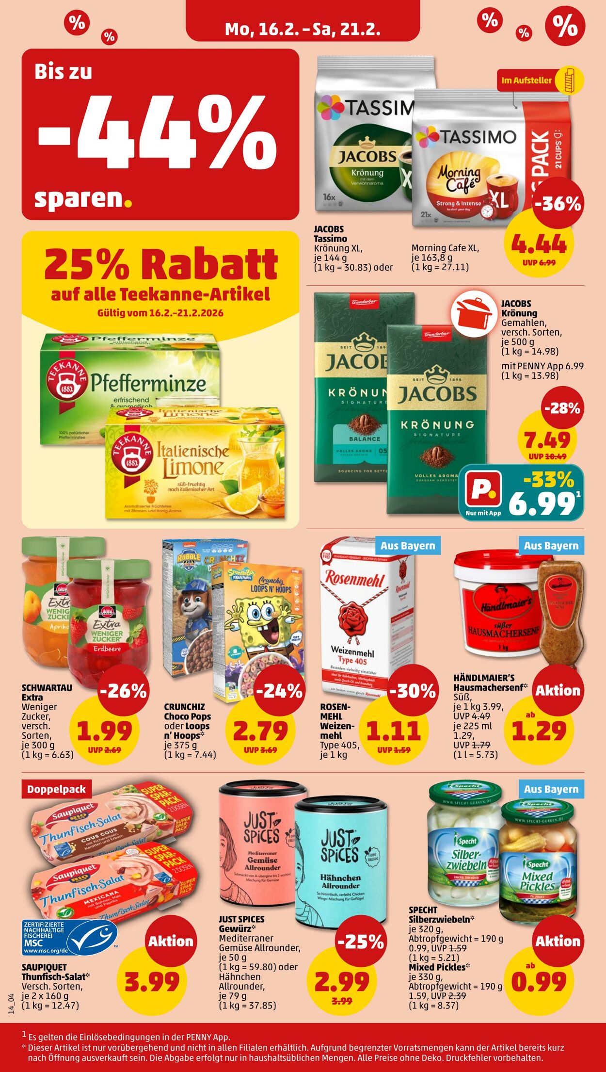Prospekt Penny 16.02.2026 - 21.02.2026