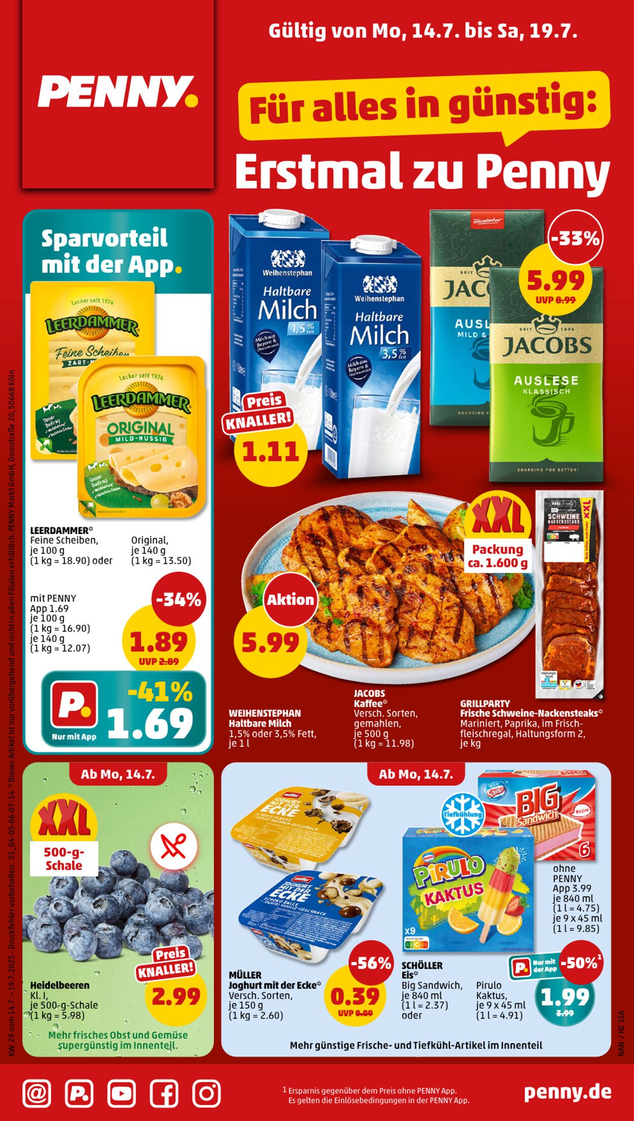 Prospekt Penny 14.07.2025 - 19.07.2025