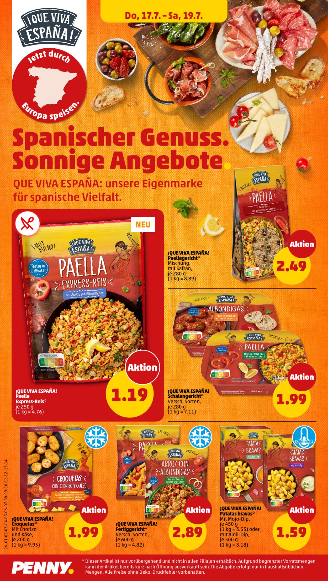 Prospekt Penny 14.07.2025 - 19.07.2025