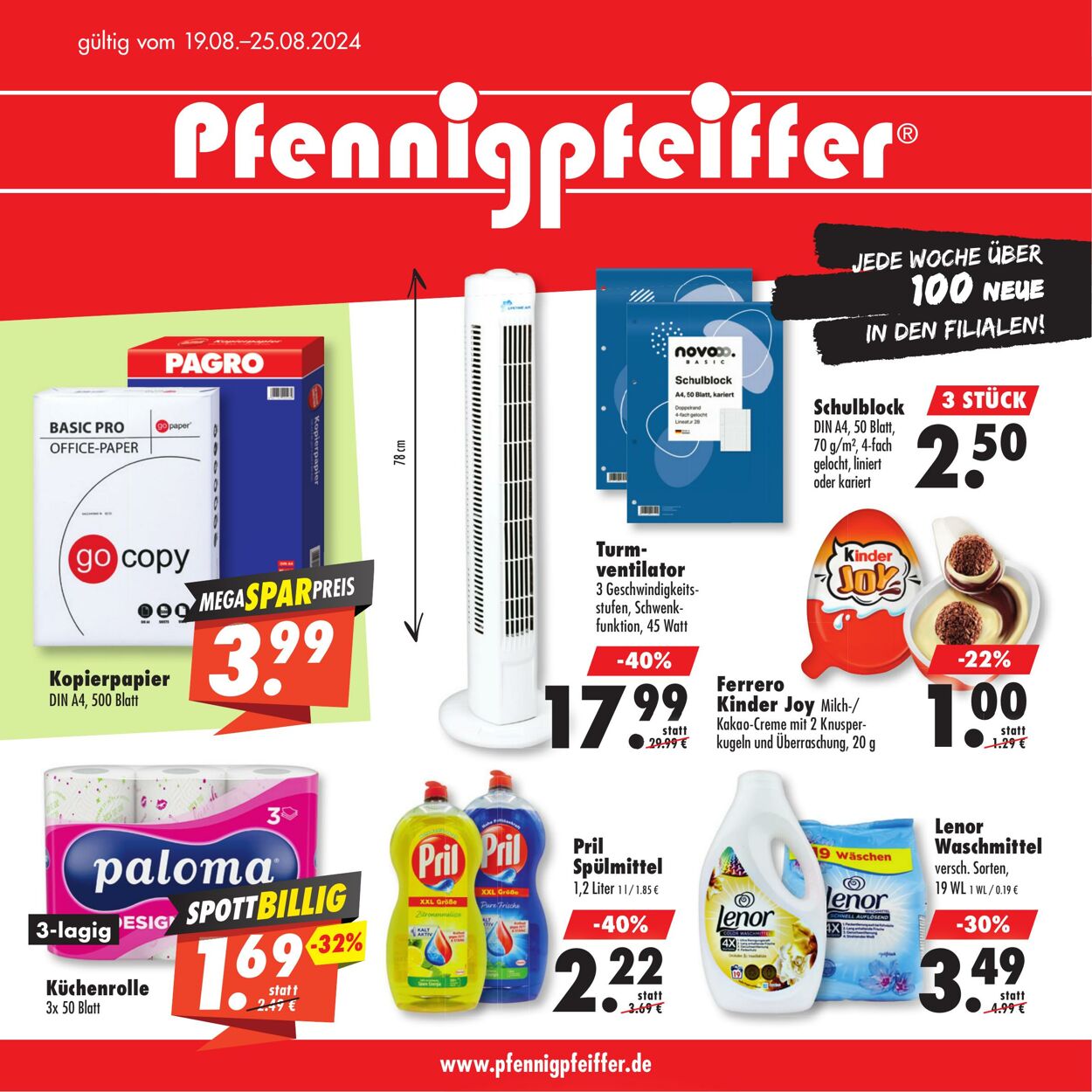 Prospekt Pfennigpfeiffer 19.08.2024 - 25.08.2024