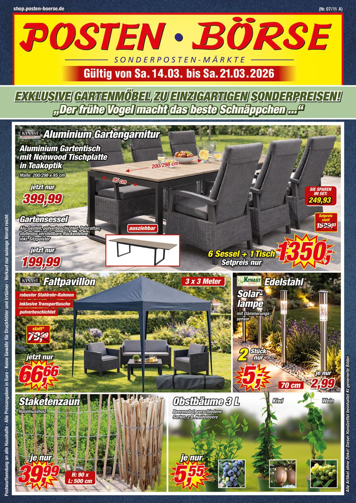 Prospekt Posten Börse 14.03.2026 - 22.03.2026