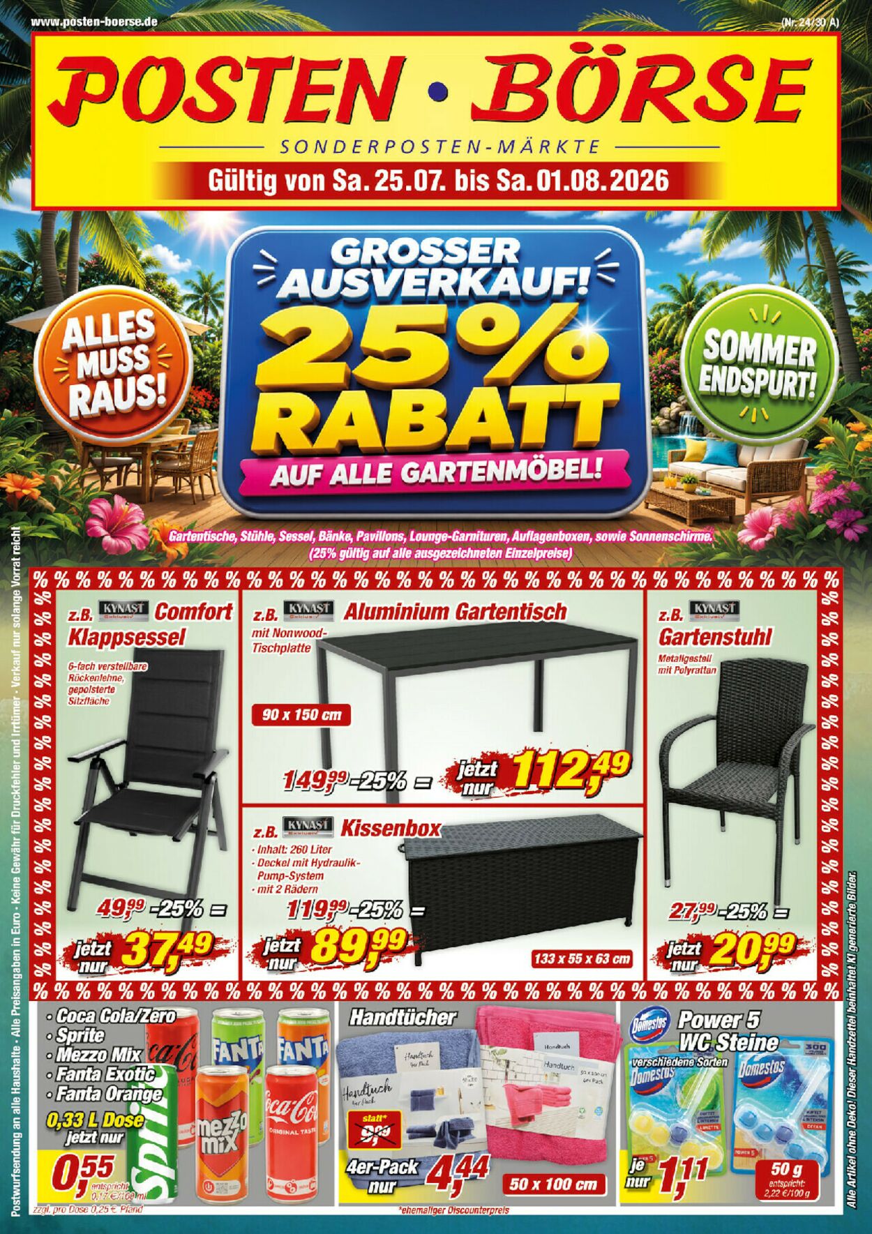 Prospekt Posten Börse 25.07.2026 - 02.08.2026