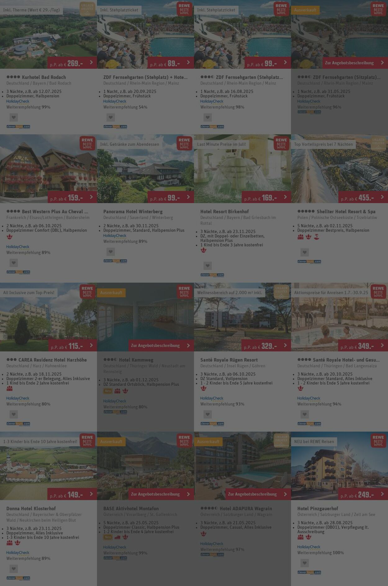 Prospekt REWE Reisen 30.06.2025 - 09.07.2025