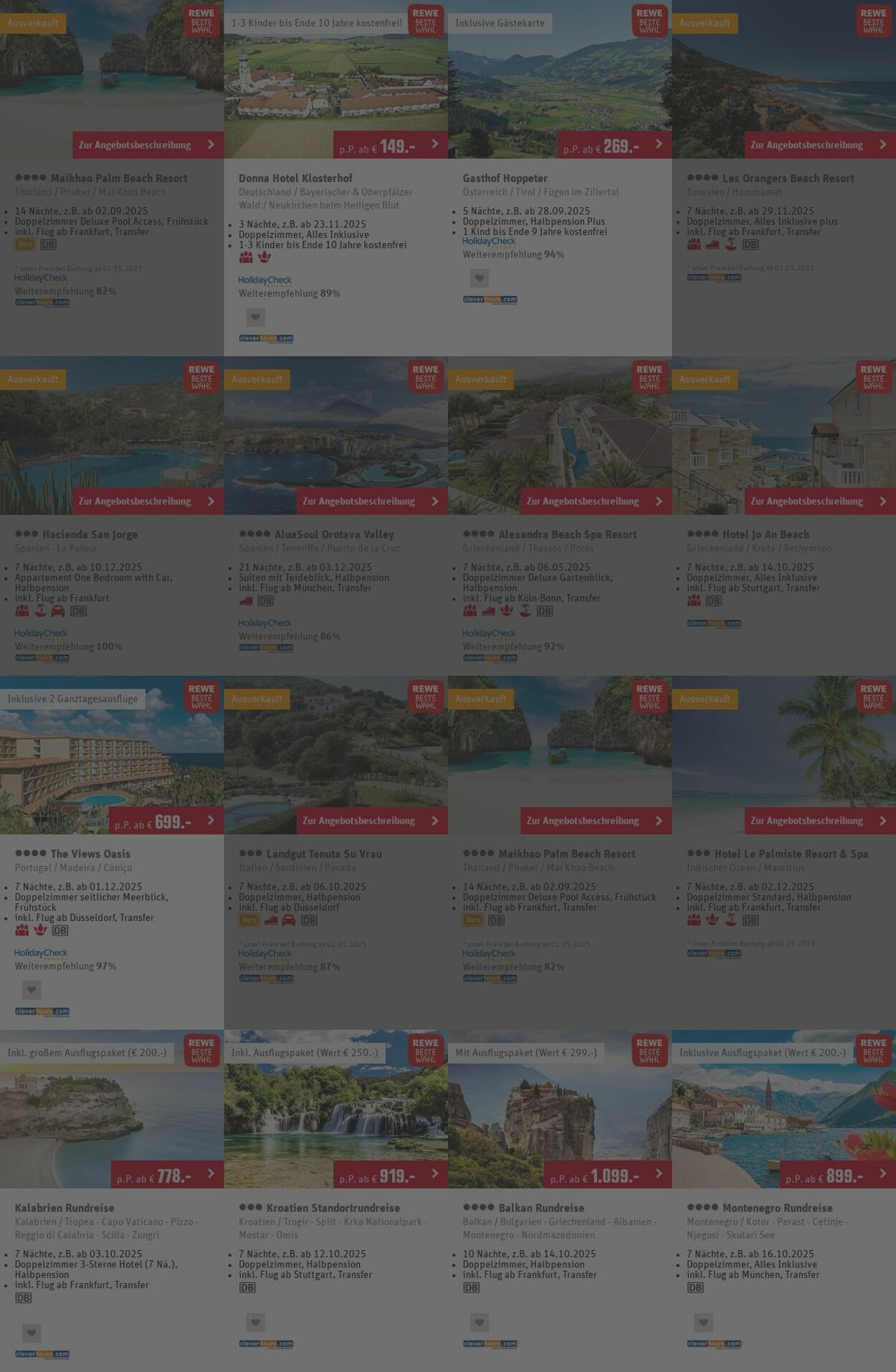 Prospekt REWE Reisen 30.06.2025 - 09.07.2025